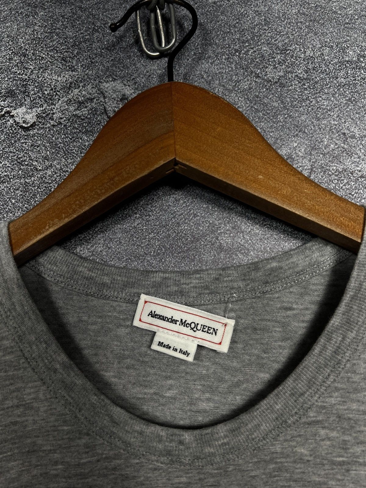 Alexander McQueen Alexander McQueen Skull Logo Gray T-shirt Size M Size US M / EU 48-50 / 2 - 7 Thumbnail