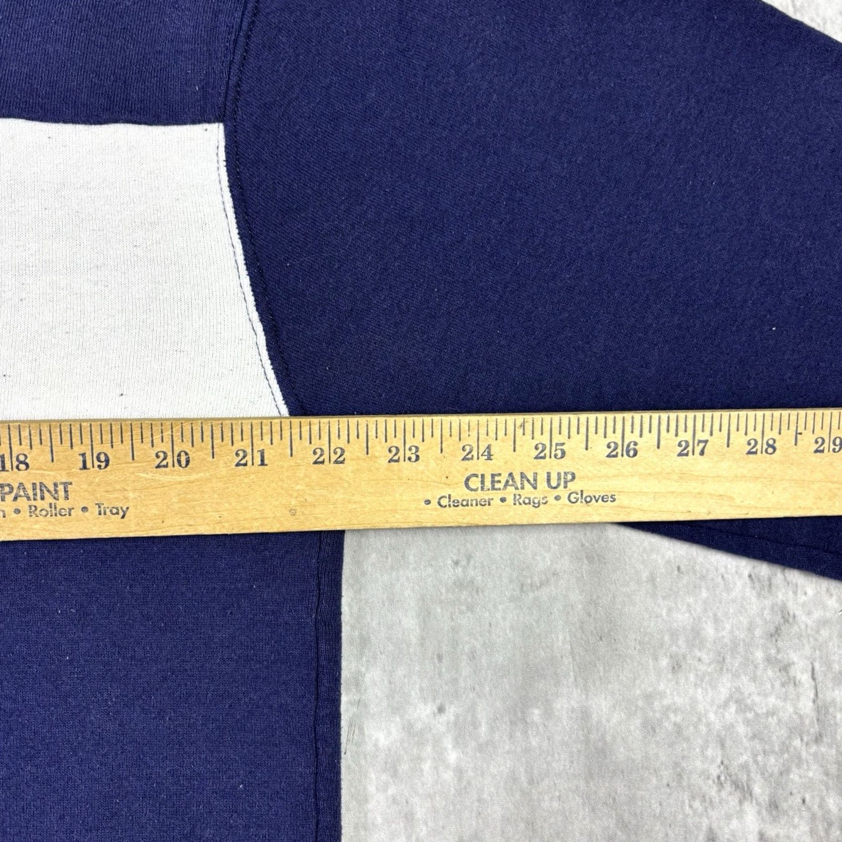 Russell Athletic VINTAGE Russell Athletic Sweatshirt Two Tone Blue XL USA Crew Neck Pullover Cotton Jersey Logo Distressed Size US XL / EU 56 / 4 - 3 Thumbnail