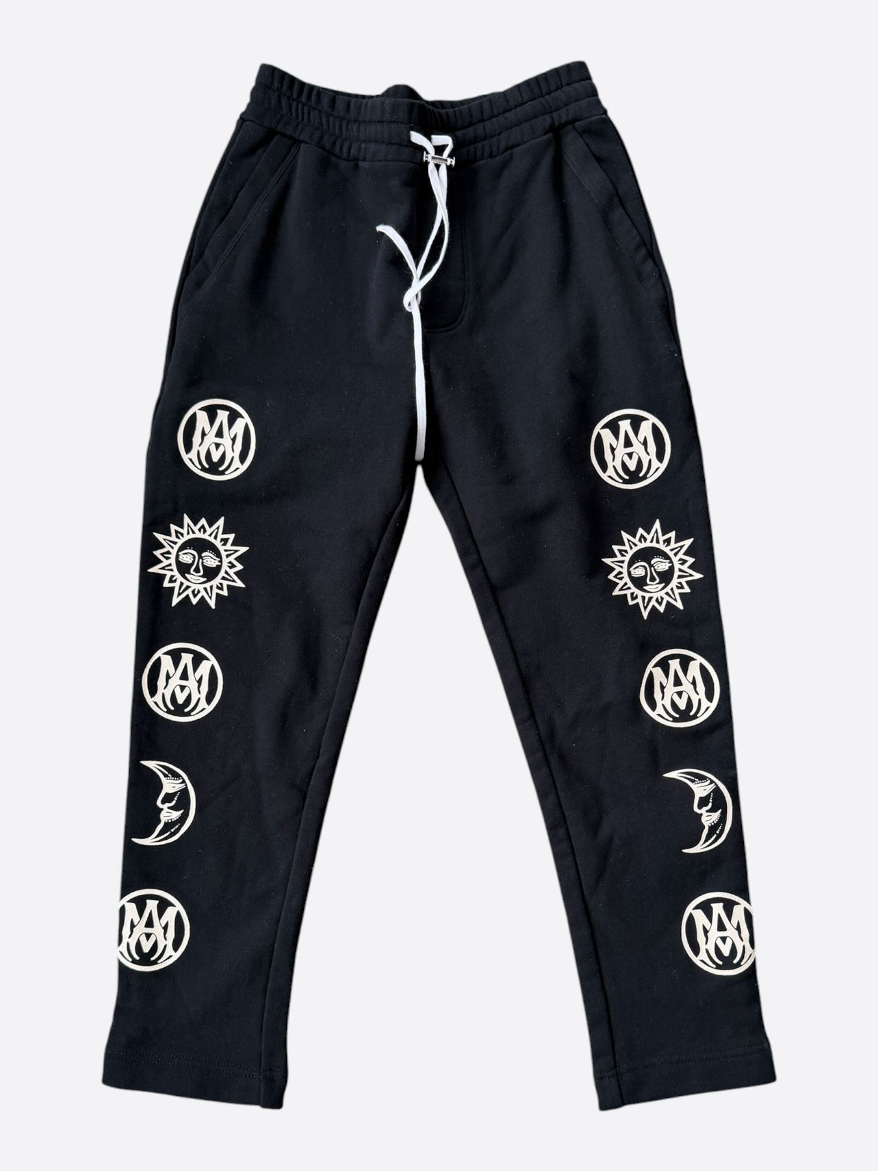 Amiri Amiri Black & White Ouija Board Sweatpants Size US 30 / EU 46 - 1 Thumbnail