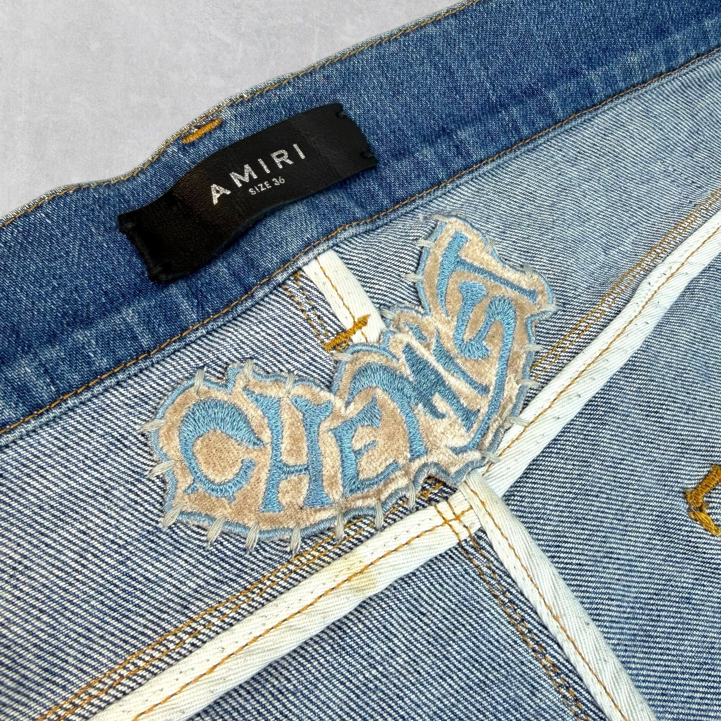Amiri Amiri x Chemist Plaid Leather Star Jeans 36 Size US 36 / EU 52 - 9 Thumbnail