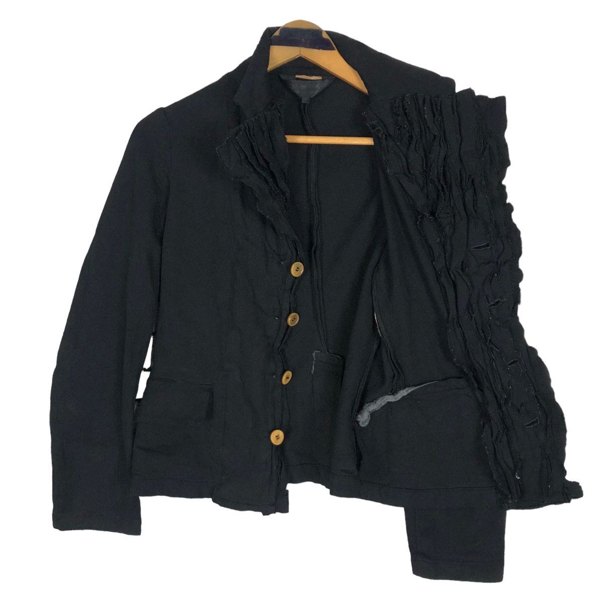 Comme des Garcons Vintage Comme Des Garcons Ruffles Light Jacket Patchwork Size S / US 4 / IT 40 - 13 Thumbnail