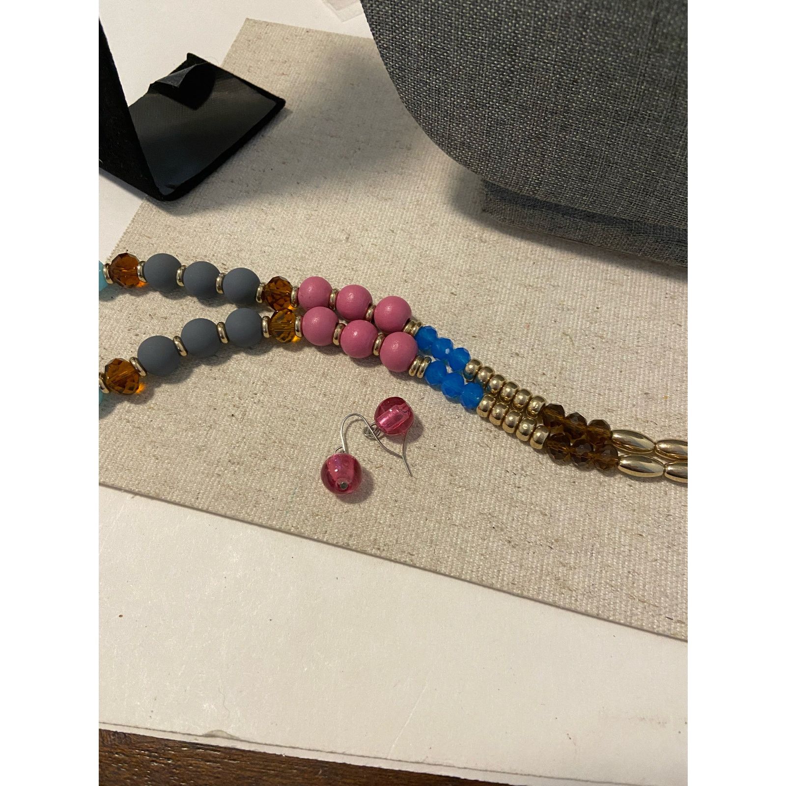 Other colorful Bead Necklace with earrings Size ONE SIZE - 4 Thumbnail
