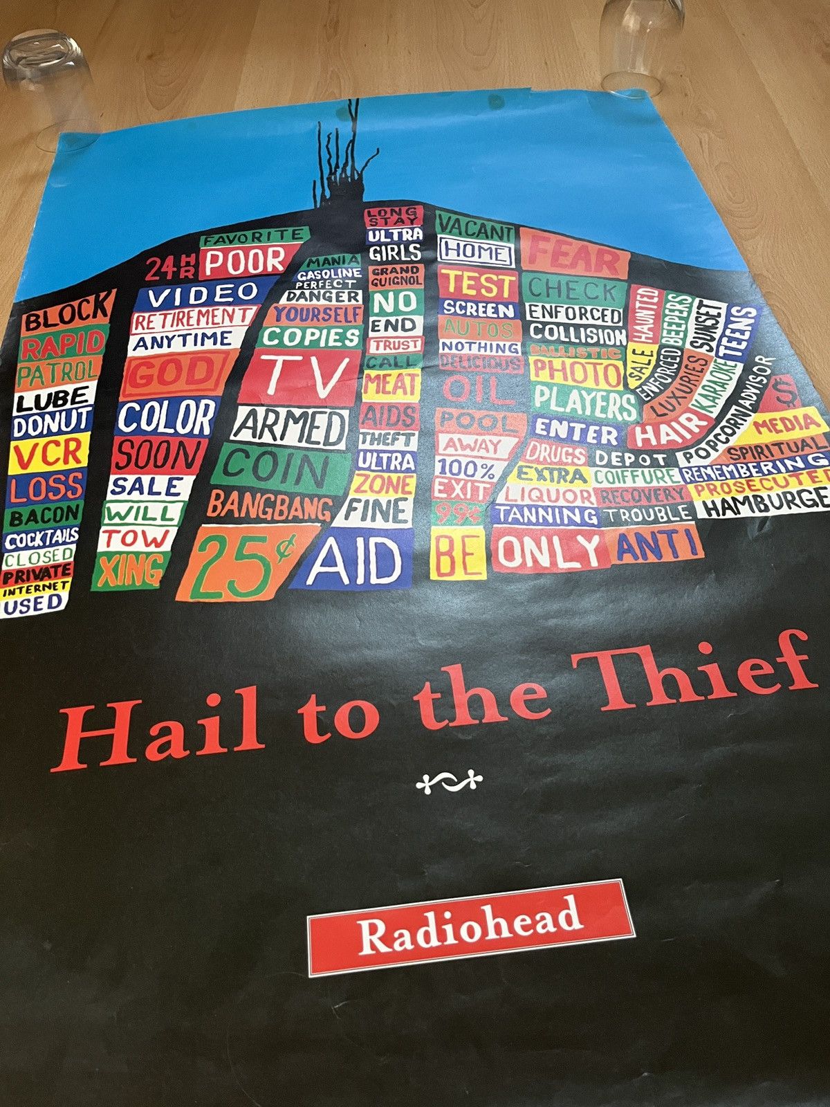 Vintage Radiohead - Hail to the Thief vintage poster (2003) Size ONE SIZE - 2 Thumbnail
