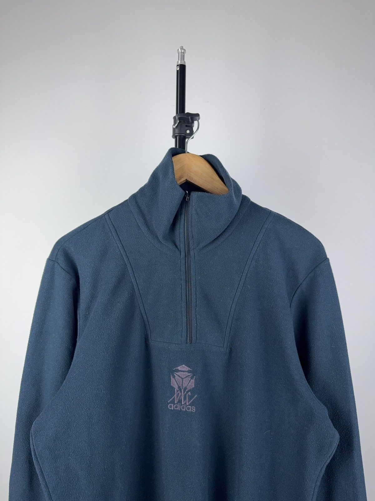 Adidas × Vintage Adidas Vintage Fleece Outdoor 1/3 Zip Y2K Sweatshirt 00s Size US L / EU 52-54 / 3 - 2 Thumbnail