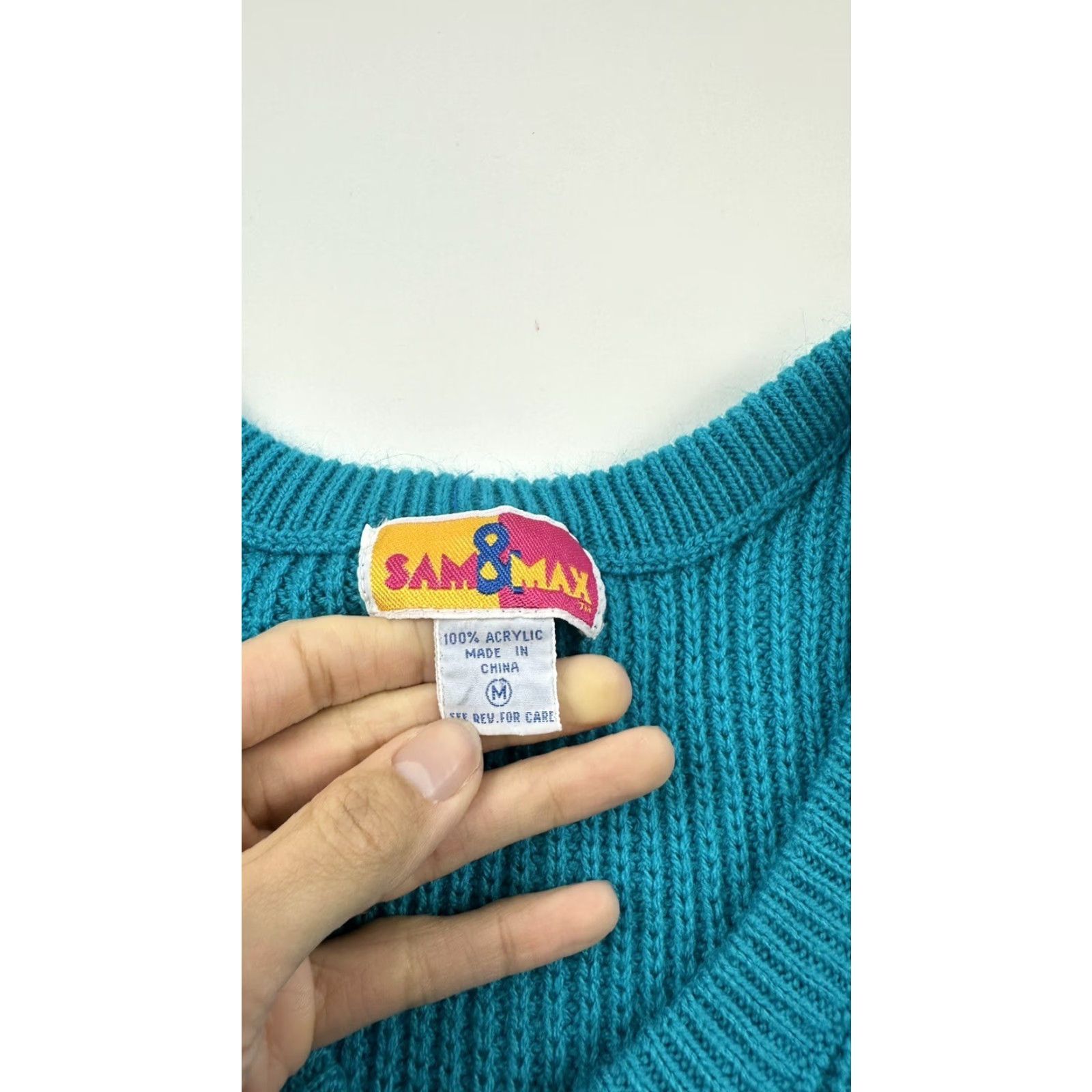 Vintage VINTAGE Sam & Max Sweater Dress Women’s M Blue Long Size M / US 6-8 / IT 42-44 - 3 Thumbnail
