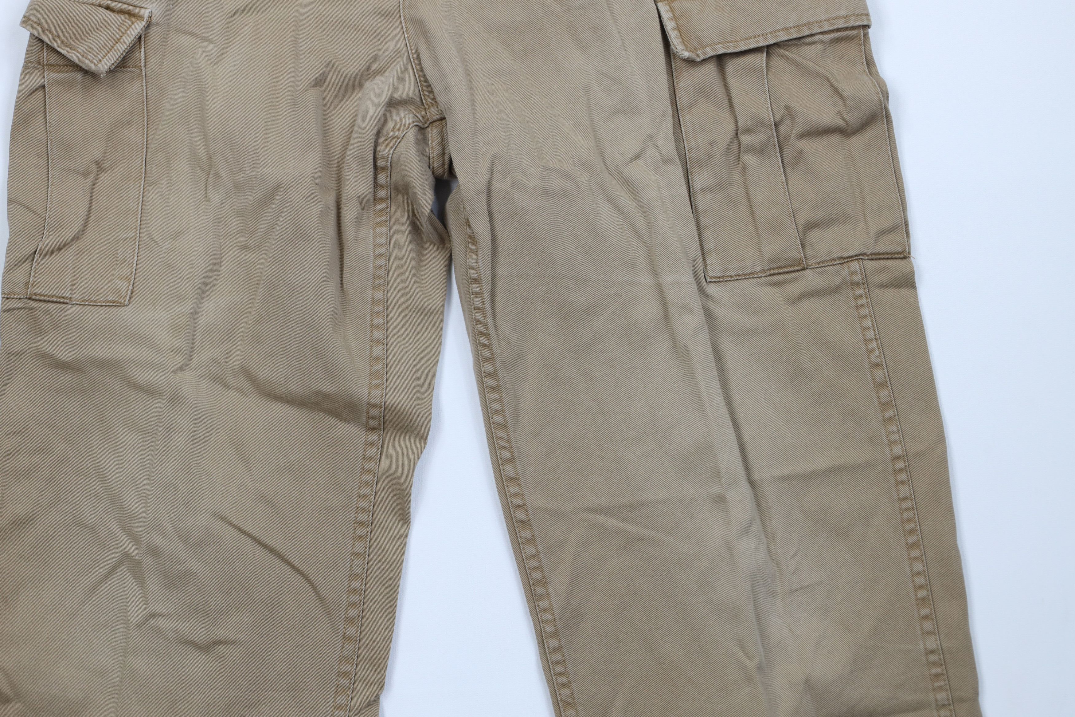 Cabelas Vintage 90s Cabelas Relaxed Wide Leg Cargo Pants Brown Size US 34 / EU 50 - 3 Thumbnail