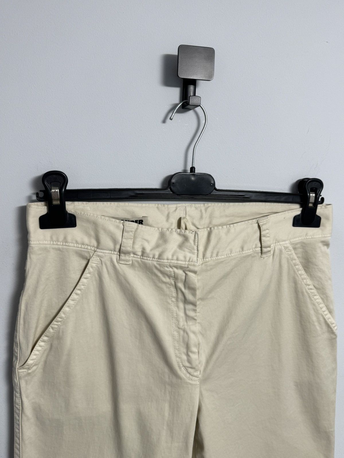 Jil Sander Jil Sander Women’s Pants Beige Luxury Cotton size 36 Size 25" / US 0 / IT 36 - 7 Thumbnail