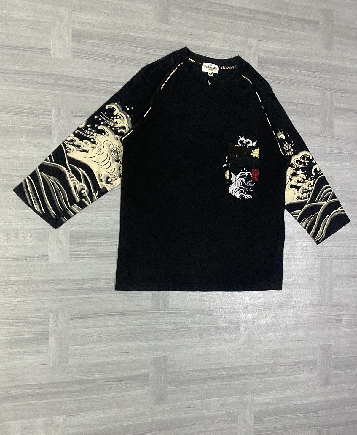 Japanese Brand Karakuridama Koi Embroidered Long Sleeve Size US M / EU 48-50 / 2 - 10 Thumbnail