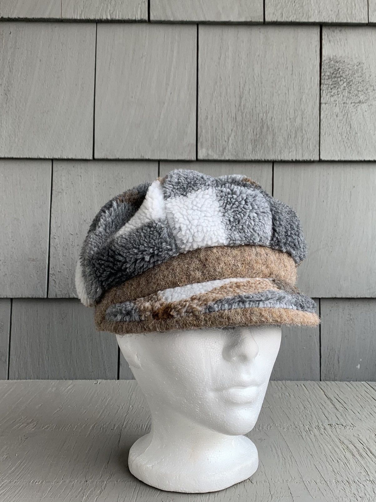 Japanese Brand × Vintage 2000s Newsboy Cap Y2K Vintage Wool Slouchy Hat Camp Ivy Flat Size ONE SIZE - 1 Thumbnail