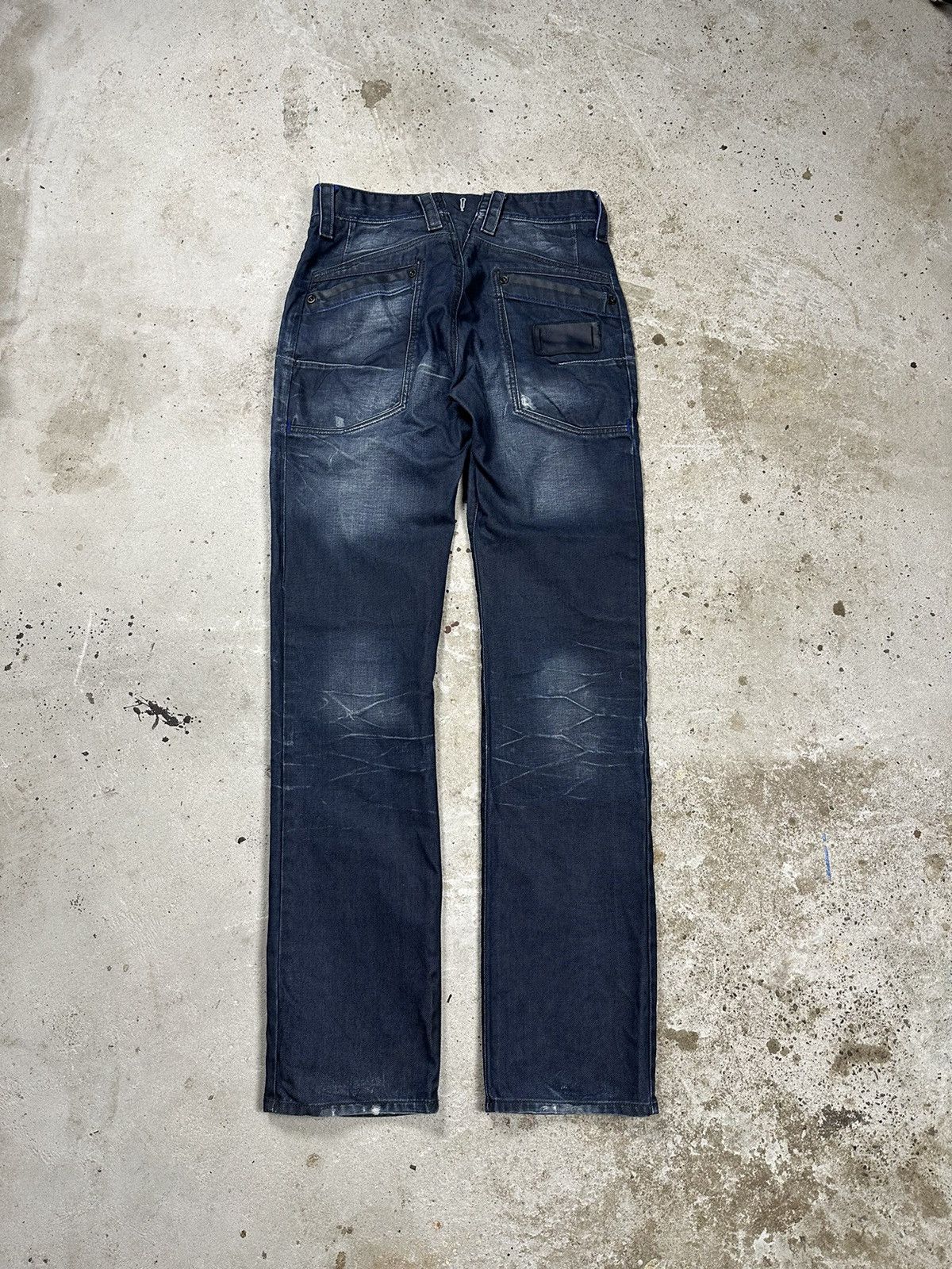 G-Star × Vintage Vintage G Star Raw 3301 Navy Aero Tapered Denim Pants Size US 31 - 2 Thumbnail