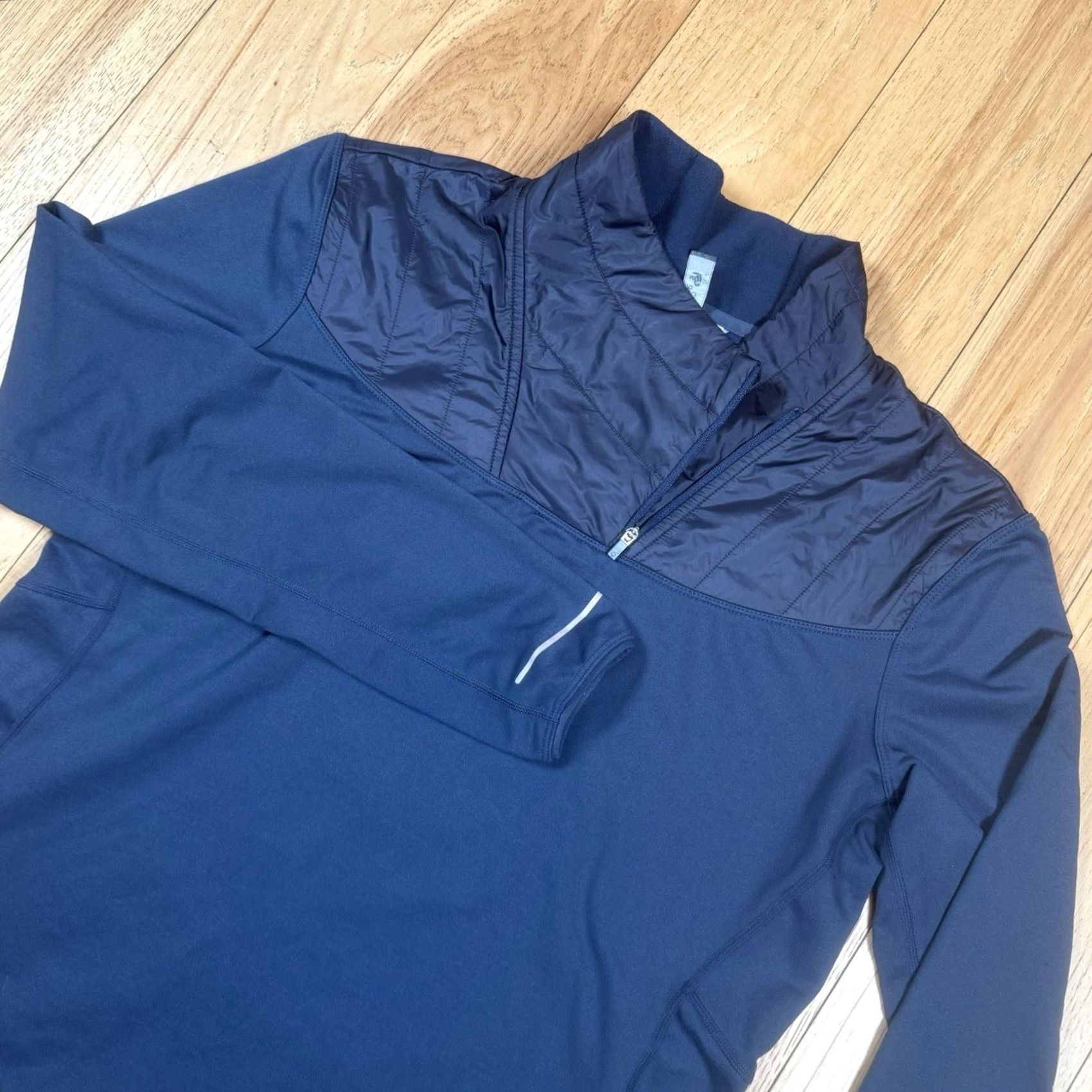 Mountain Hardwear Mountain Hardwear 1/4 Zip 32 Degree Pullover Sweater Womens Large Navy Blue Run Hiking Activewear Ladies L Blue Size L / US 10 / IT 46 - 2 Thumbnail