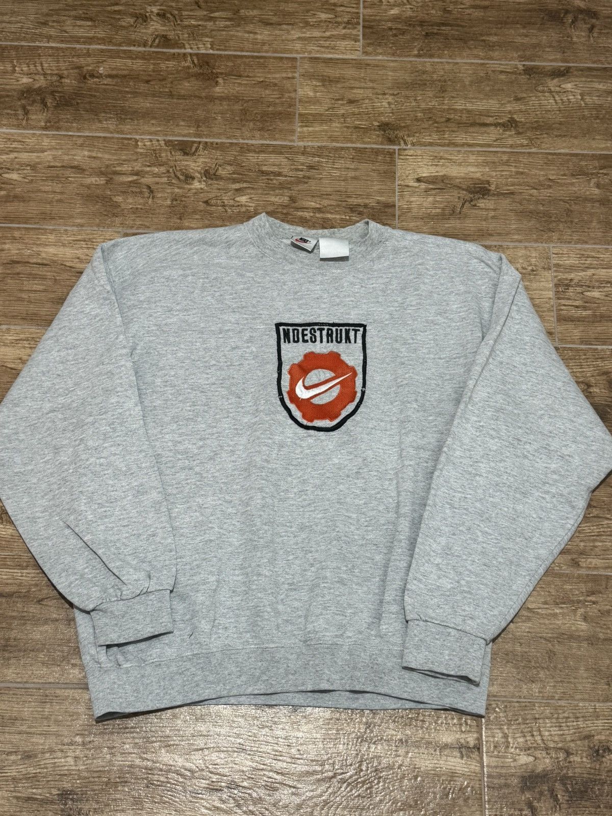 Nike Nike NDESTRUKT Crewneck Sweatshirt ’90s Rare Collector Piece Size US XL / EU 56 / 4 - 1 Thumbnail