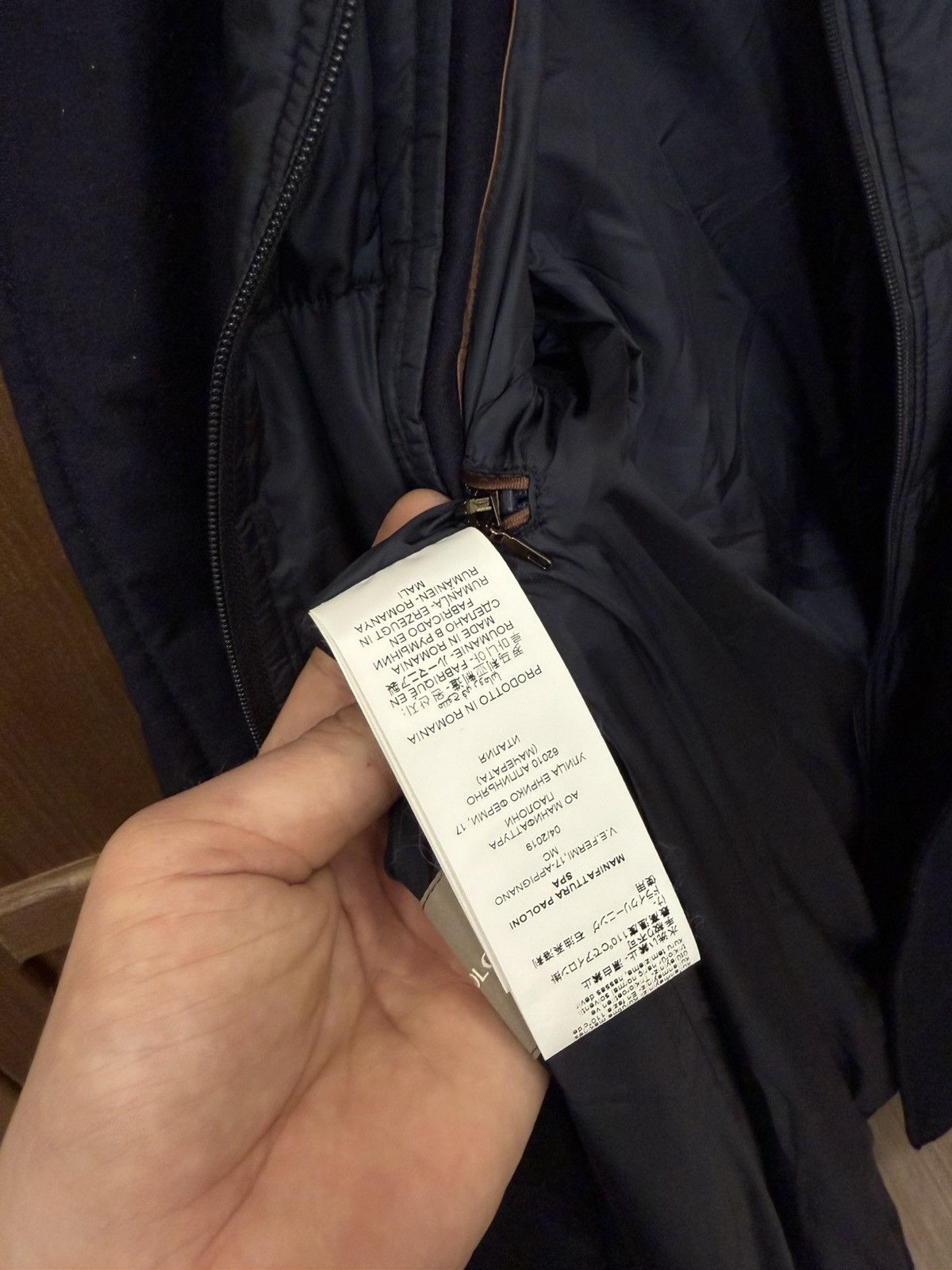Paoloni Paoloni Quarantasei Navy Blue Wool Coat Jacket Size US S / EU 44-46 / 1 - 14 Thumbnail