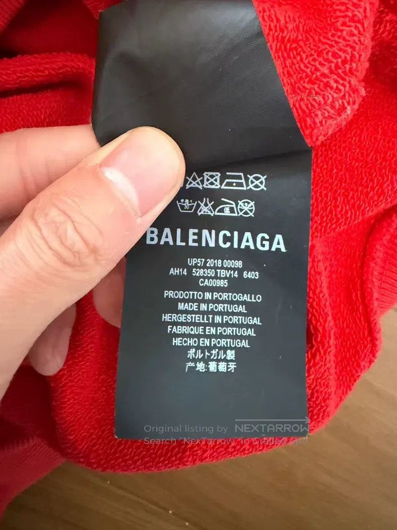 Balenciaga Balenciaga Red Coca-Cola Sweatshirt Size US S / EU 44-46 / 1 - 5 Thumbnail