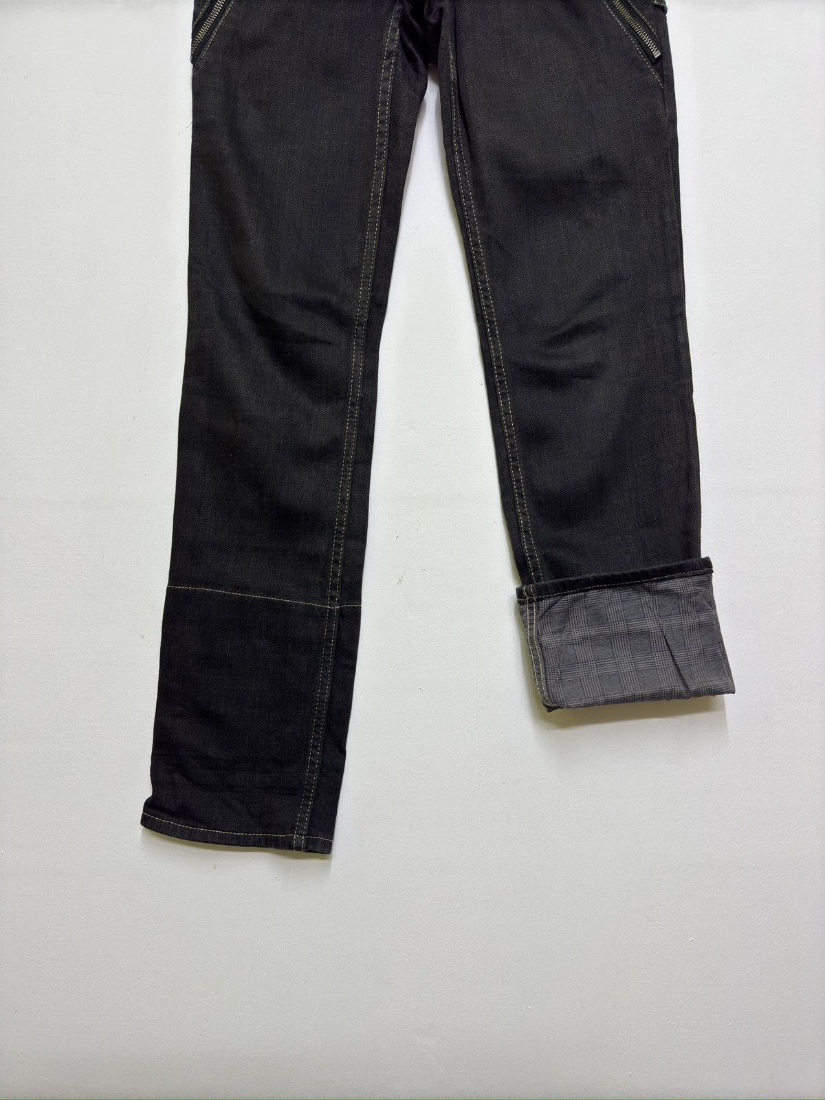 PPFM Vintage PPFM Japan Multi-Zipper Low Rise Punk Denim Pants Size US 28 / EU 44 - 6 Thumbnail