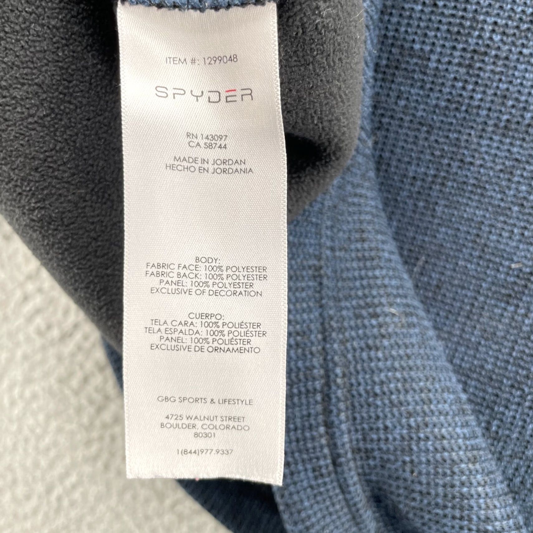 Spyder Spyder Sweater Men's M 1/4 Zip Heavy Knit Tech Performance Gorpcore Blue Solid Long Sleeve Mock Neck 90s Mens Size US M / EU 48-50 / 2 - 6 Thumbnail