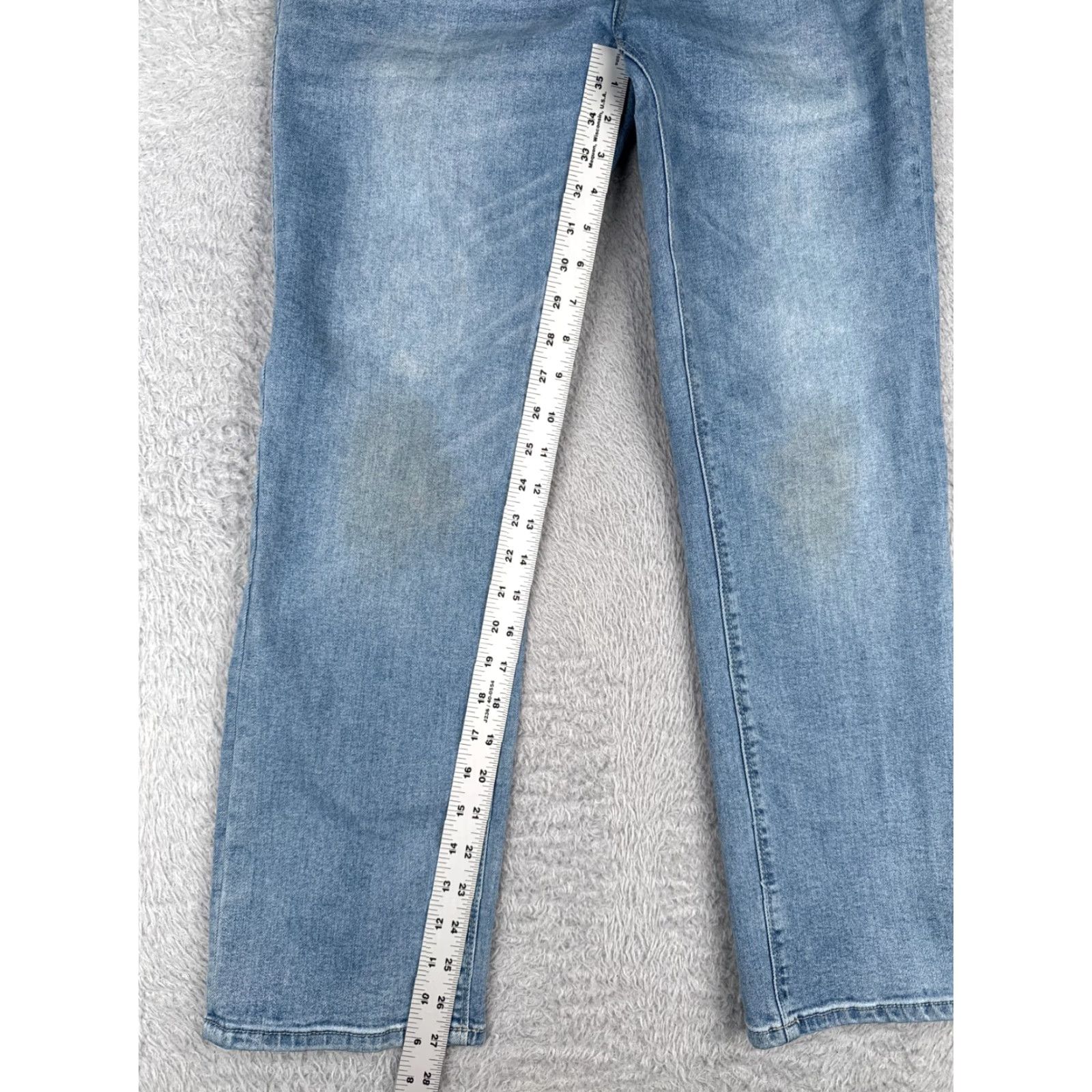 Hudson HUDSON Jeans Women 30 Blue Denim Straight Leg Jeans Mid Rise 5-Pocket Cotton Blend Regular Womens Size 30" / US 8 / IT 44 - 7 Thumbnail