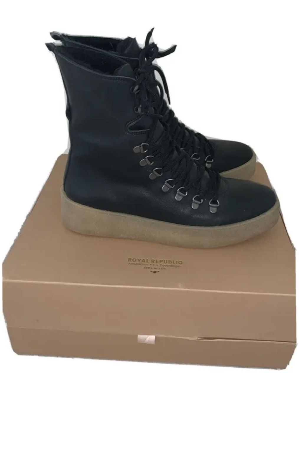 image of Royal Republiq Boots Size 7 in Black, Men's