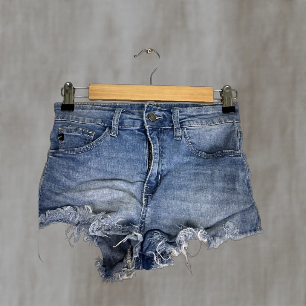 Vintage VINTAGE KanCan High Rise Cut Off Jean Shorts KC6033L Size 26x2.5 Women's Blue Cut-Off 90s Theme Mens Womens Girls Size 26" / US 2 / IT 38 - 1 Thumbnail