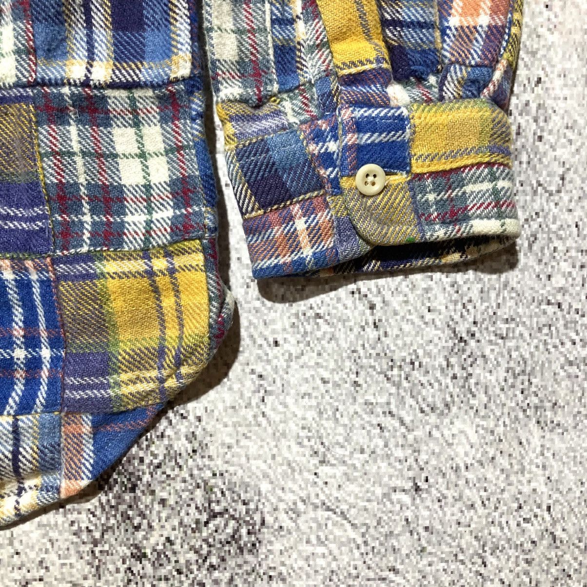 Japanese Brand 2000s Ships Patchwork Madrass Heavy Weight Button Up Shirt Size US S / EU 44-46 / 1 - 14 Thumbnail