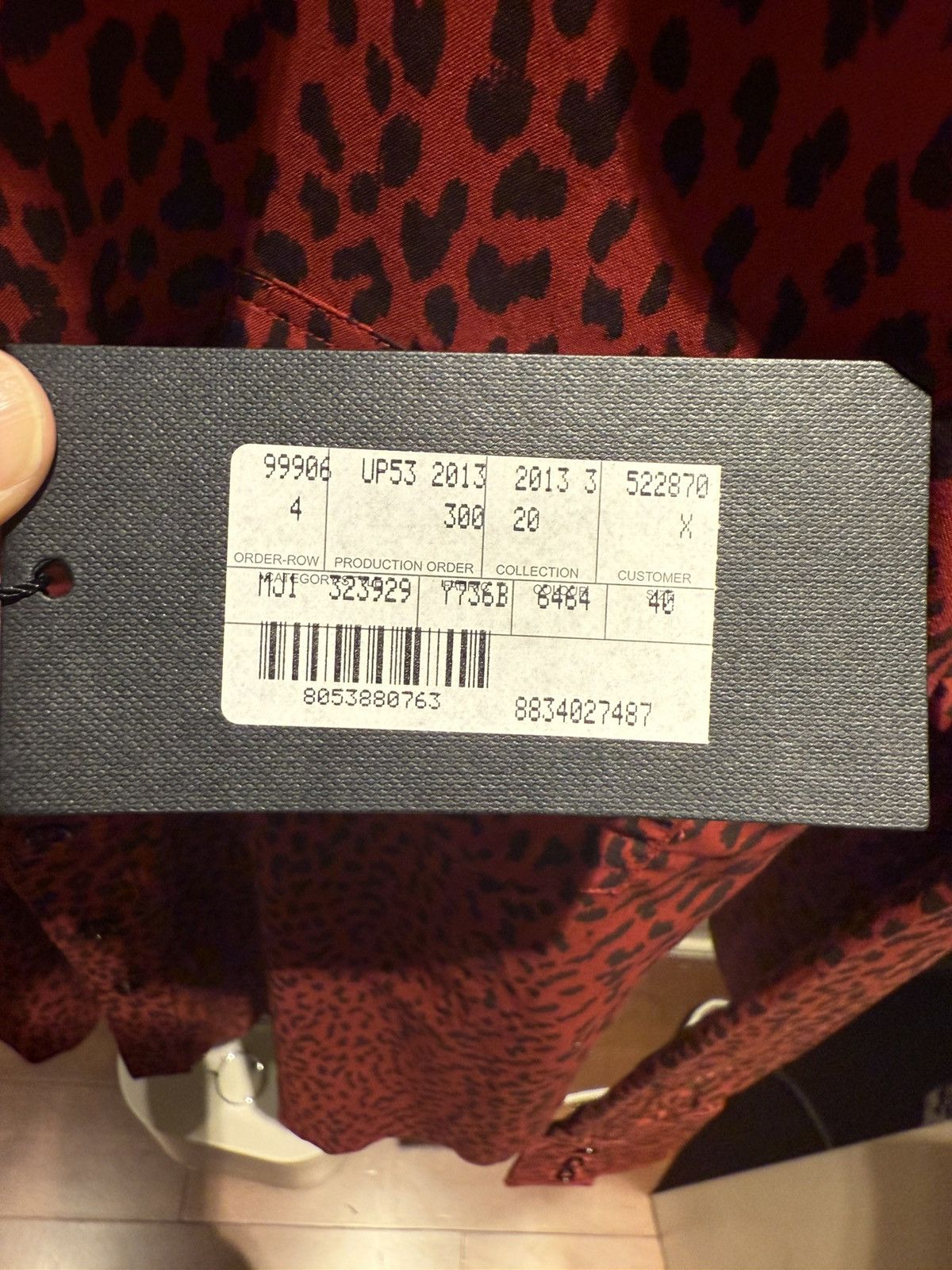 Saint Laurent Paris Leopard print western shirt collar size40 Size US M / EU 48-50 / 2 - 10 Thumbnail