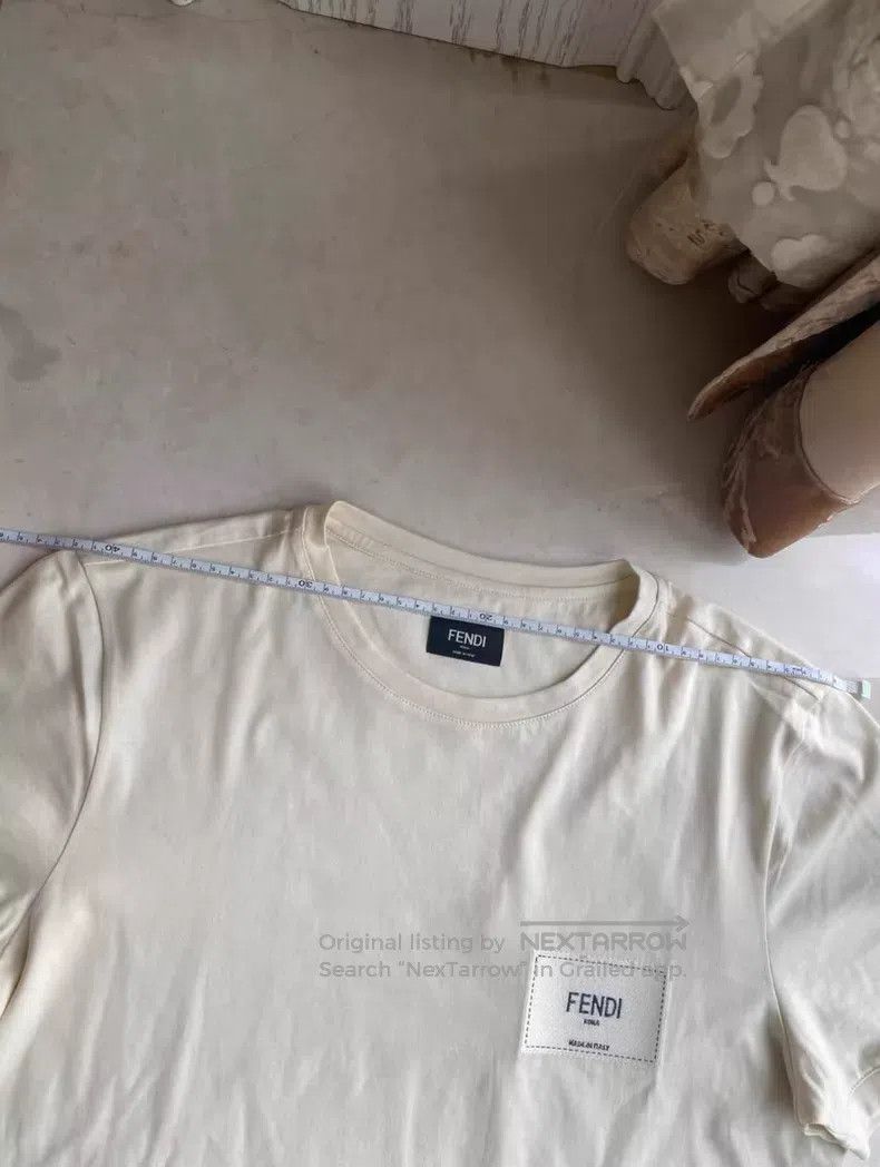 Fendi Fendi Men's logo embroidered short sleeve T-shirt Size US S / EU 44-46 / 1 - 6 Thumbnail