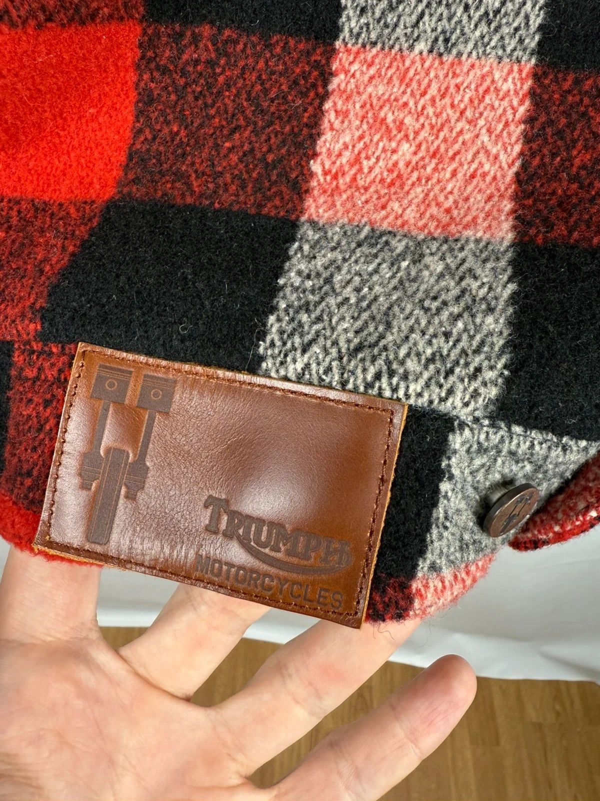 Other Triumph Motorcycles Plaid Wool Bomber Jacket size S Size US S / EU 44-46 / 1 - 9 Thumbnail