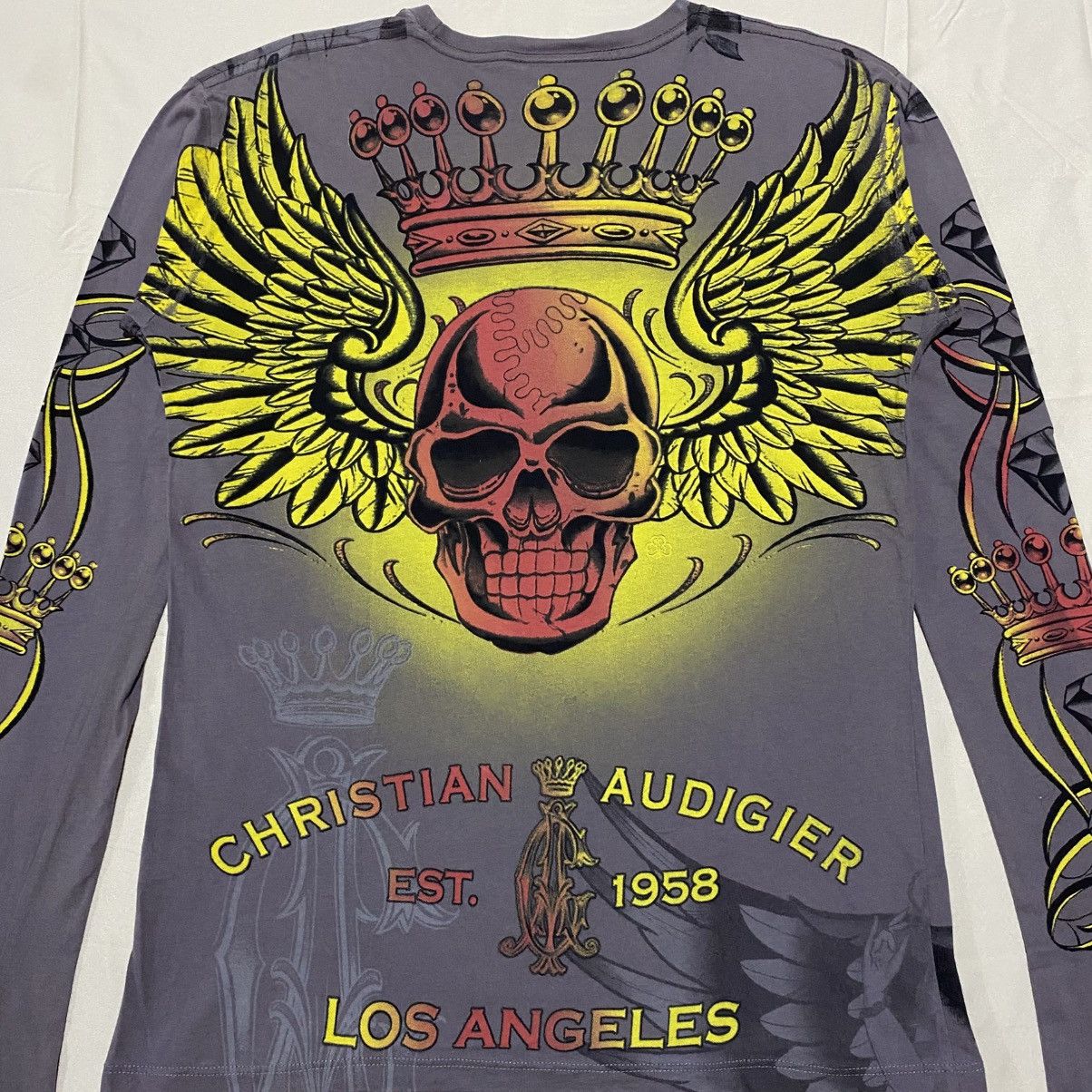 Christian Audigier Vintage Christian Audigier Los Angeles Long Sleeve Size US S / EU 44-46 / 1 - 4 Thumbnail