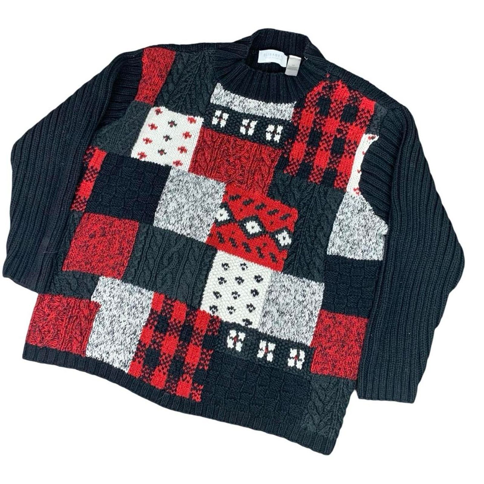 Liz Claiborne Vintage 90s Liz Claiborne Chunky Knit Heavy Sweater Size XXL / US 16-18 / IT 52-54 - 1 Thumbnail