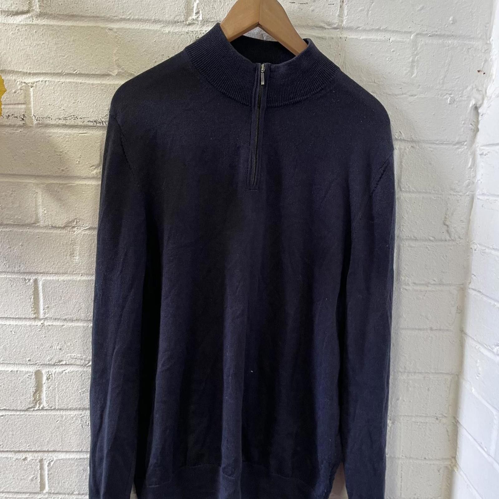 Charles Tyrwhitt Charles Tyrwhitt Men's Navy and Blue Jumper Size US M / EU 48-50 / 2 - 1 Thumbnail