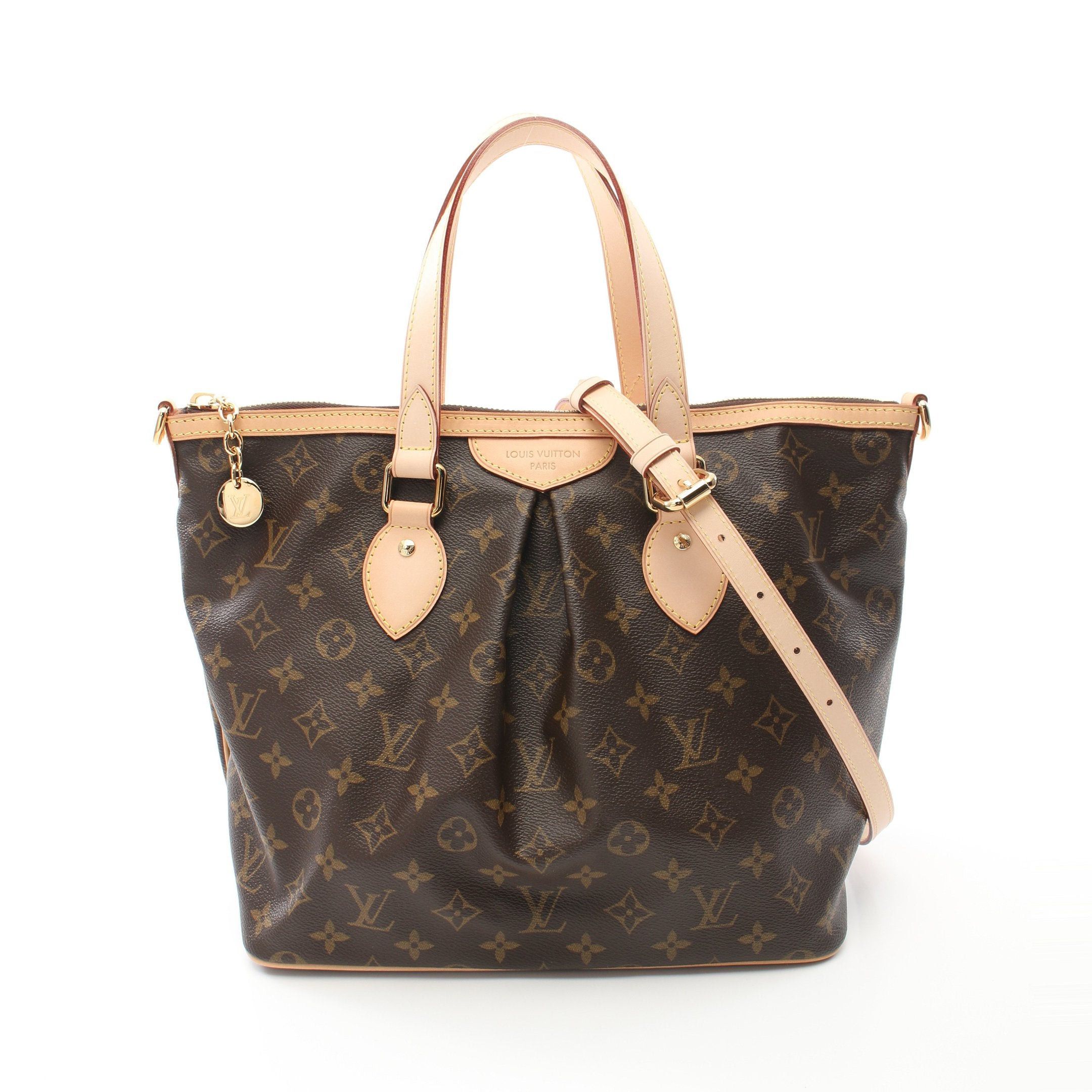 Louis Vuitton Louis Vuitton Palermo Pm Monogram Handbag Leather Brown Size ONE SIZE - 1 Thumbnail