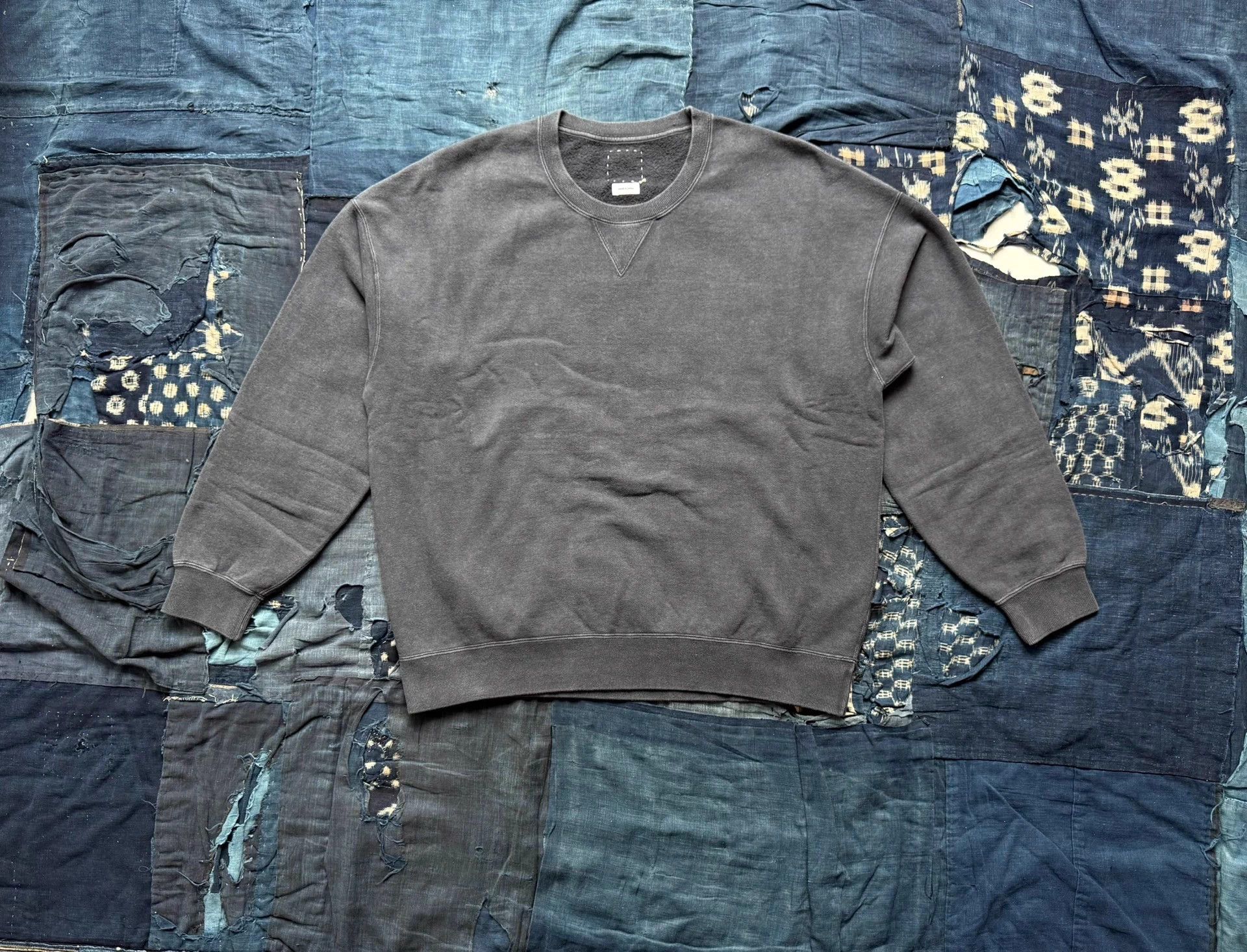 Visvim VISVIM 26SS JUMBO SB L/S DMGD Pullover Black Size US L / EU 52-54 / 3 - 1 Thumbnail