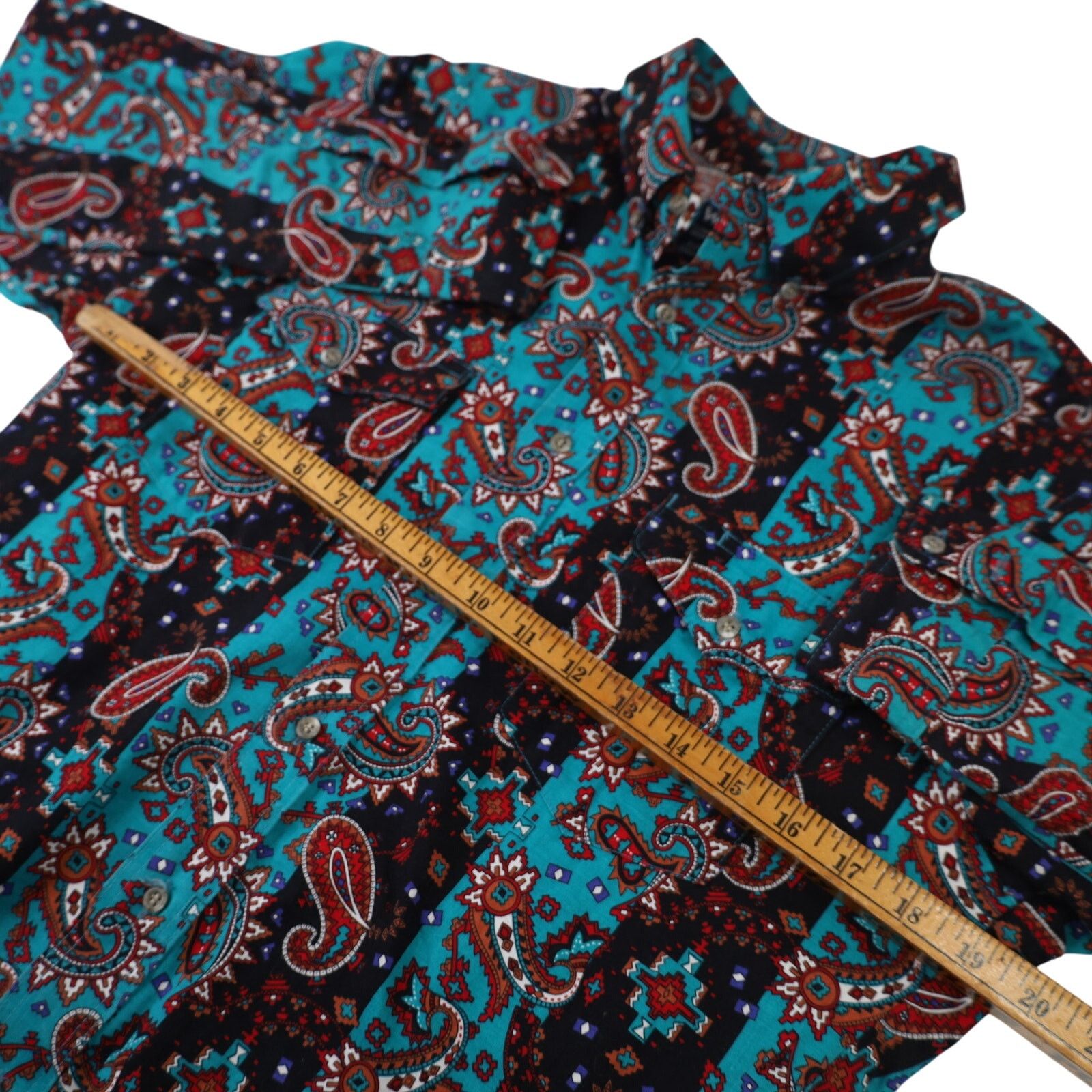 Vintage × Wrangler Vintage Wrangler Aztec Paisley Southwestern Button Up Shirt Size US M / EU 48-50 / 2 - 7 Thumbnail