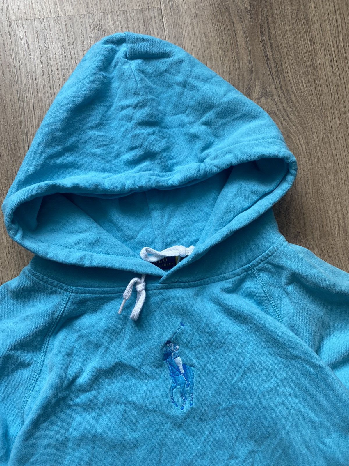 Polo Ralph Lauren × Vintage Polo big pony blue hoodie Size US M / EU 48-50 / 2 - 3 Thumbnail