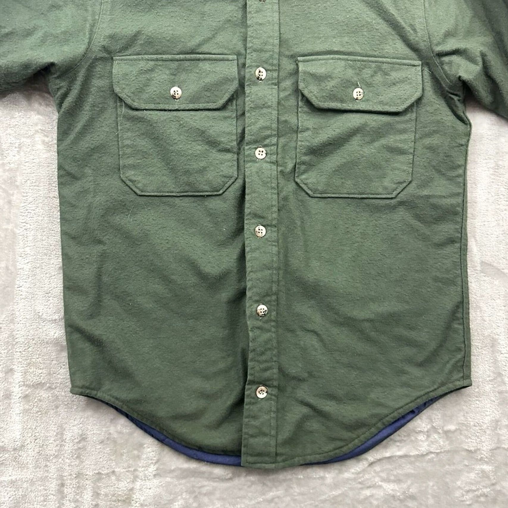 Vintage VINTAGE Cabela's Flannel Jacket Mens Small Green Insulated Lined Button Up Chore Quilted Cotton Jacket Men's S Green Size US S / EU 44-46 / 1 - 5 Thumbnail