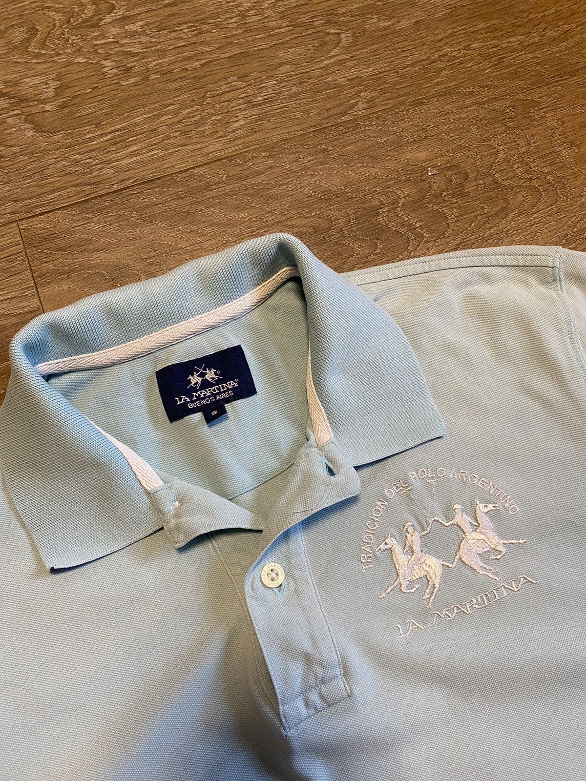 La Martina Vintage La Martina Polo T-Shirt Blue Argentino Size US S / EU 44-46 / 1 - 5 Thumbnail