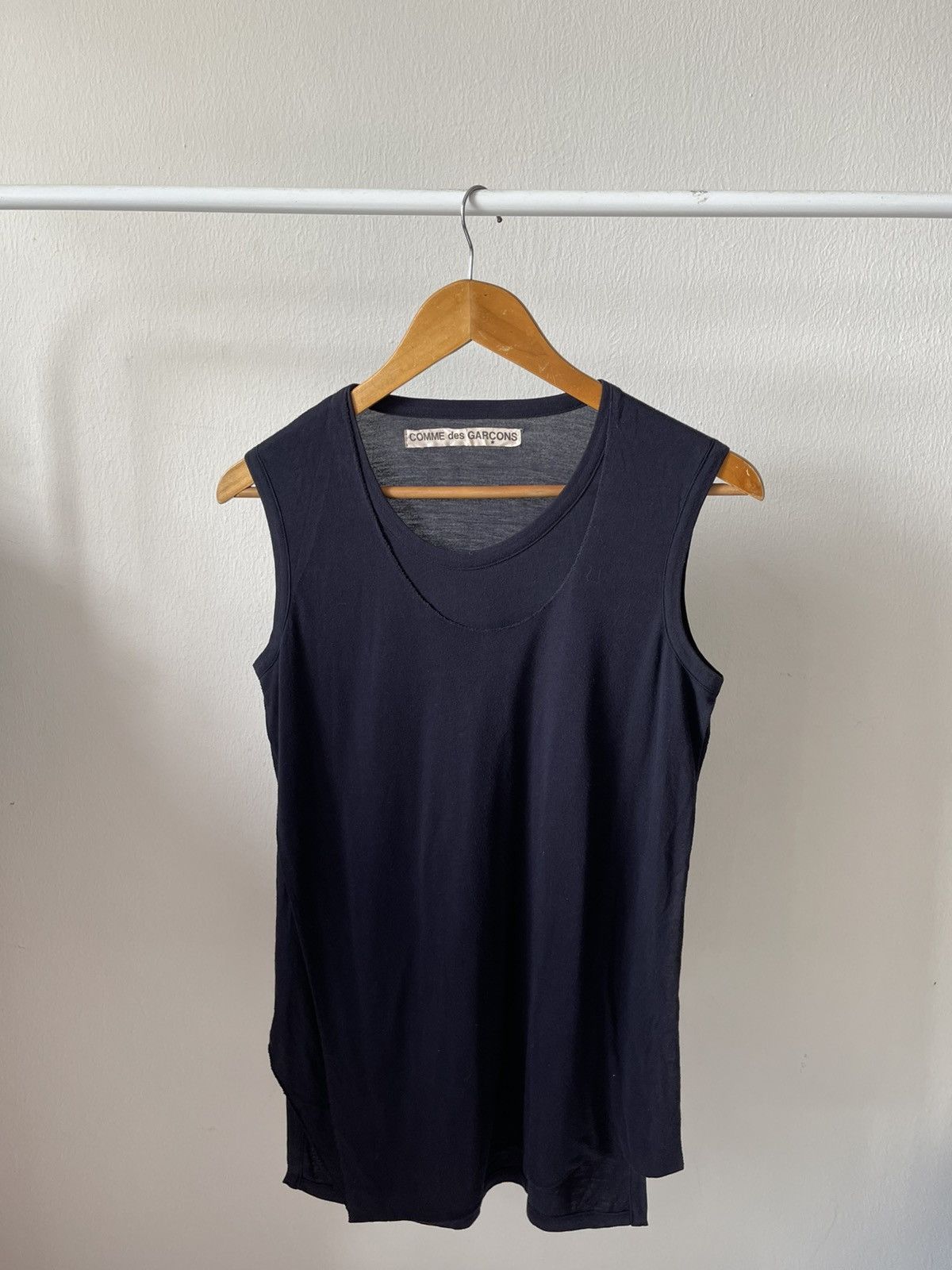 Comme des Garcons 80s Comme Des Garcons layered Tank top Size US S / EU 44-46 / 1 - 1 Thumbnail