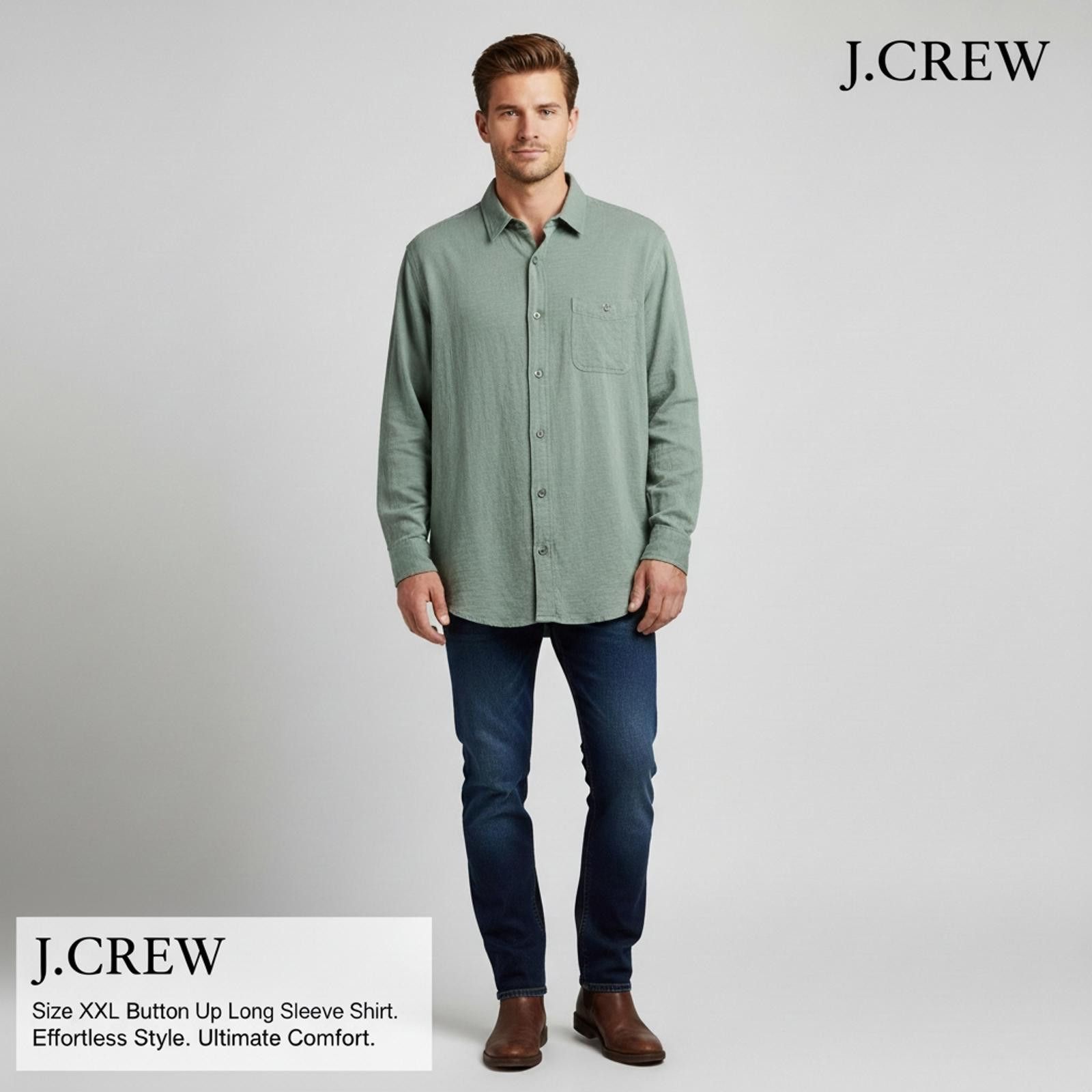 J.Crew J.Crew The Perfect Fit Men's Casual Shirt XXL Size US XXL / EU 58 / 5 - 2 Thumbnail