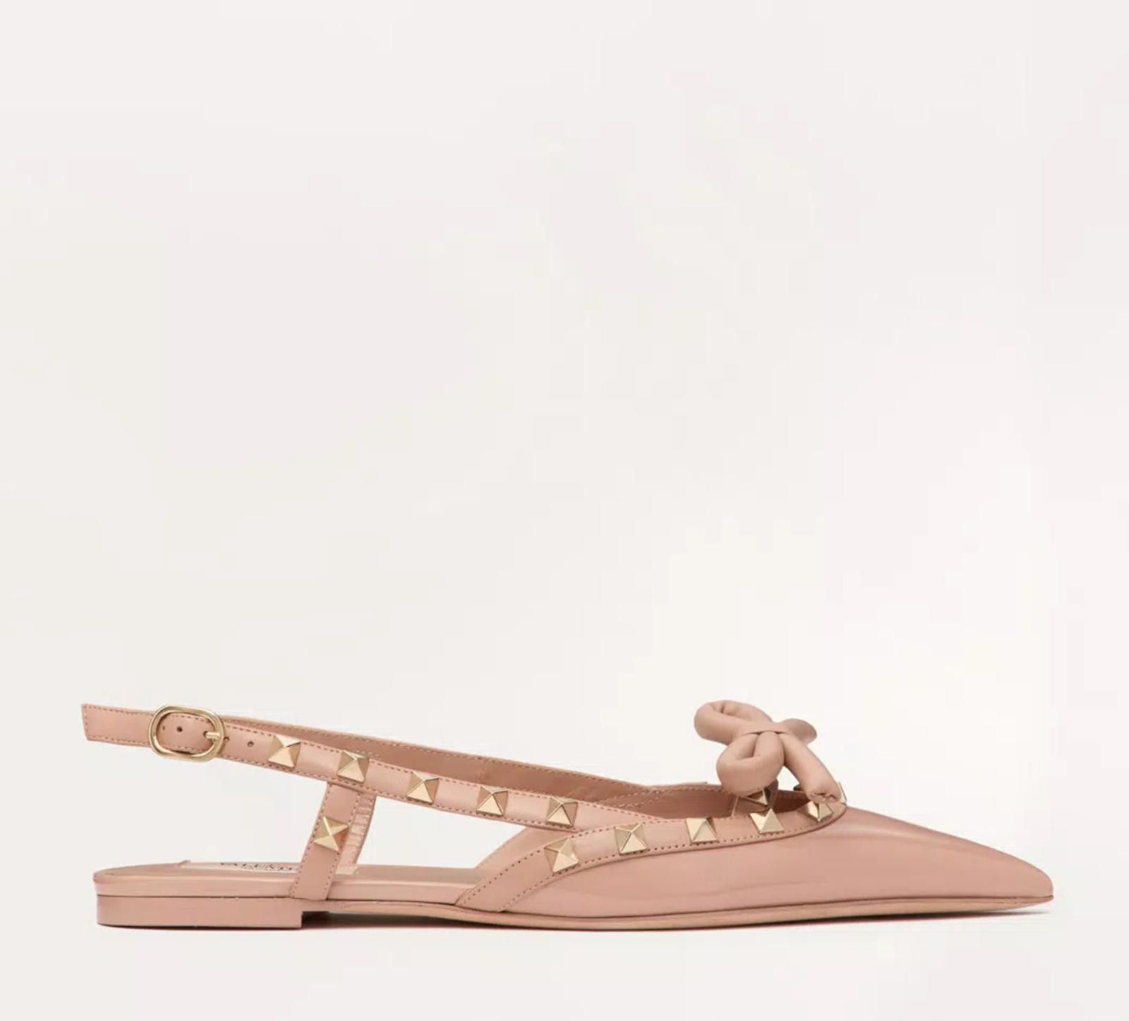 Other Valentino Rockstud Bow Ballerina Slingback Size US 7.5 / IT 37.5 - 1 Thumbnail