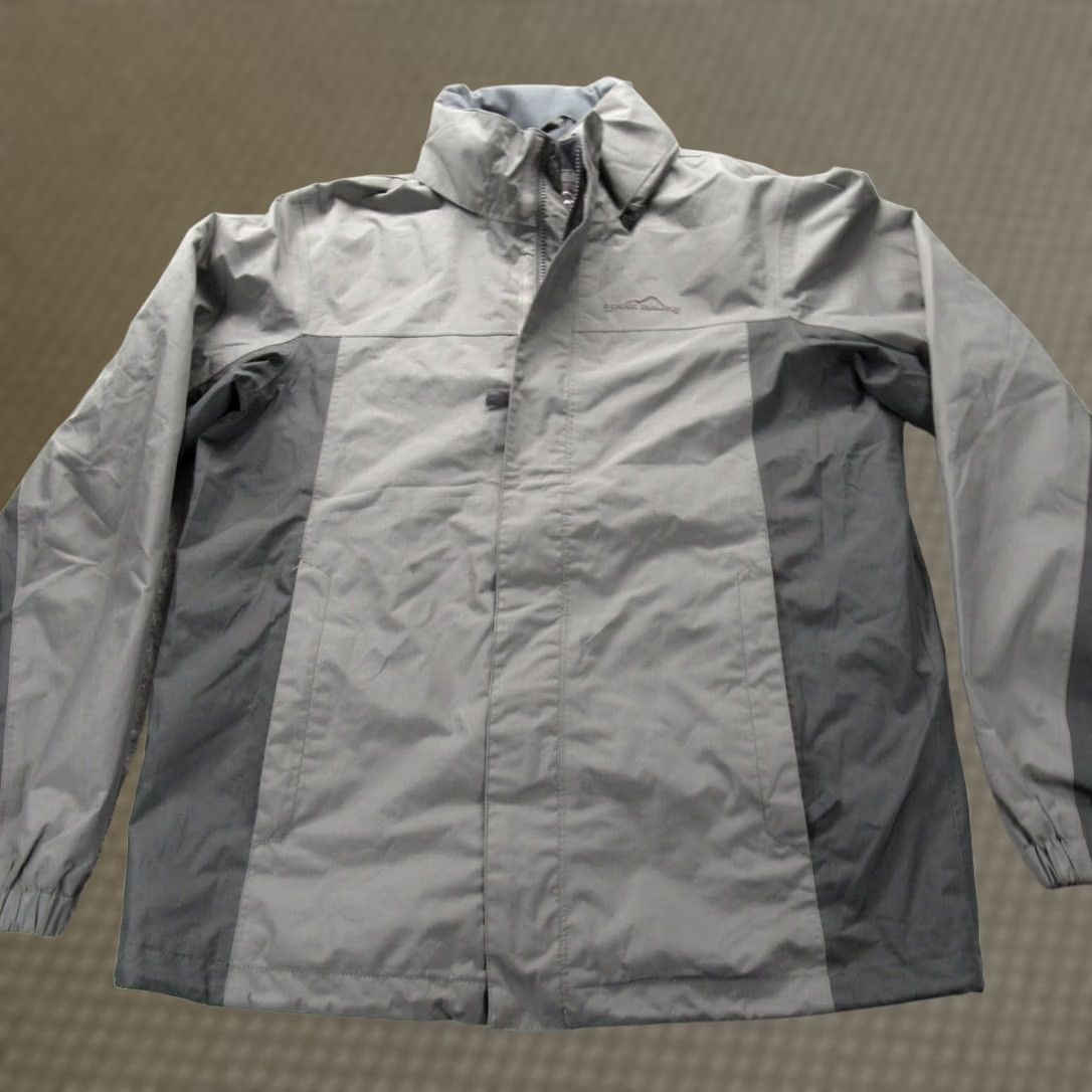 Eddie Bauer Eddie Bauer WeatherEdge Jacket Men Medium Gray Hooded Full Zip Pockets Waterproof Rain Coat WeatherEdge Meets Casual Travel Workwear Size US M / EU 48-50 / 2 - 1 Thumbnail