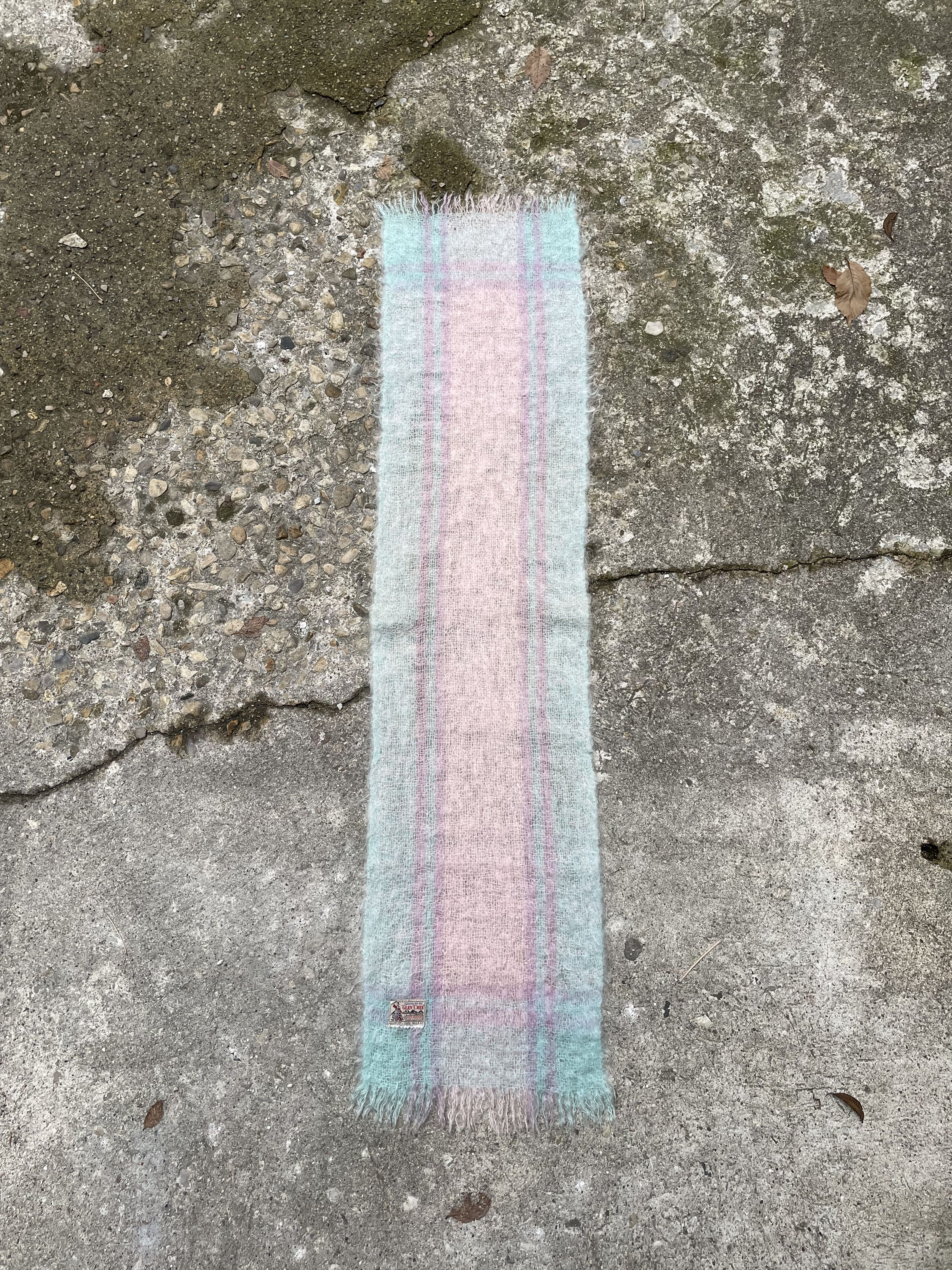 Vintage VTG 1970's Glen Cree Plaid Mohair Scarf Size ONE SIZE - 2 Thumbnail