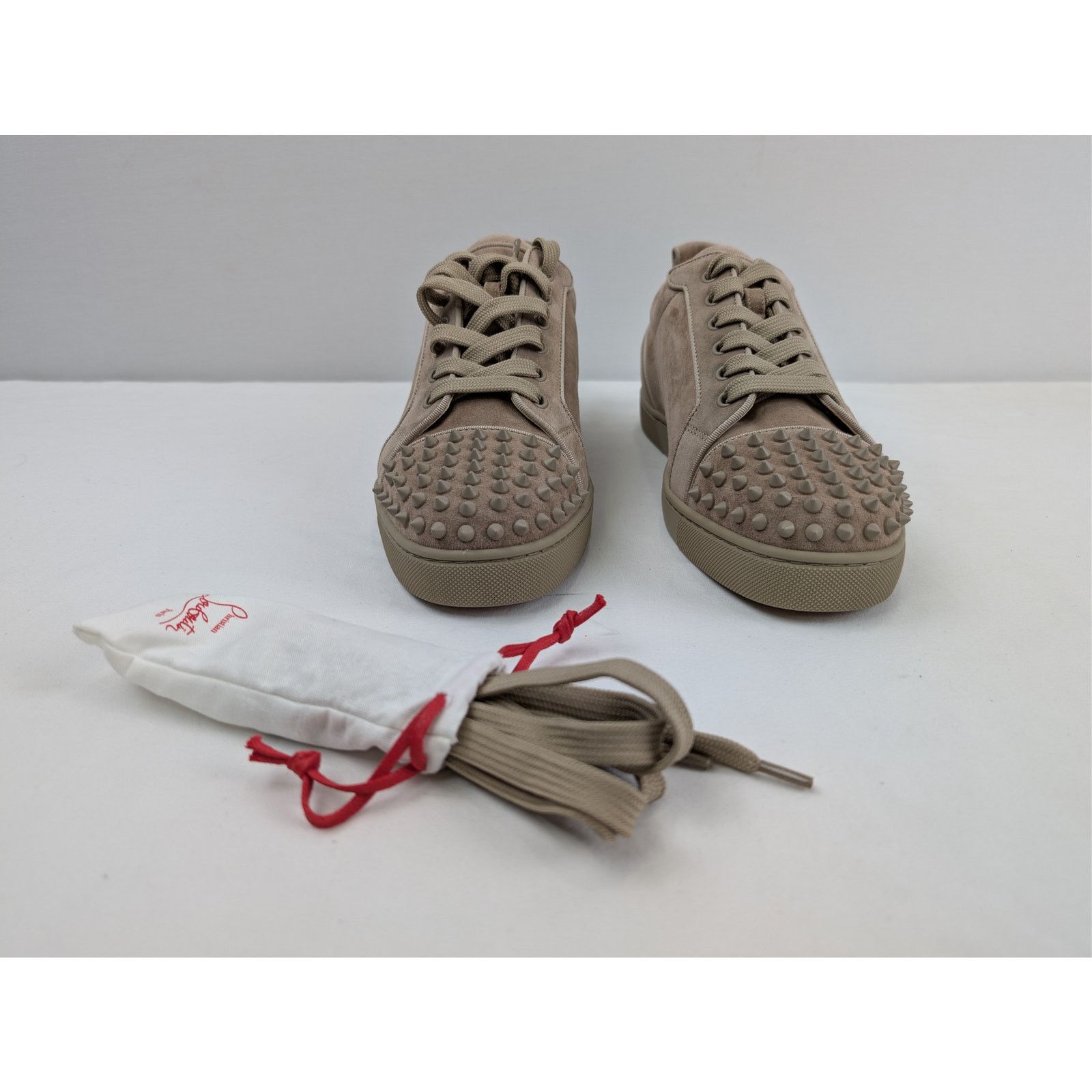 Christian Louboutin o1rshd1 Louis Junior Spikes Orlato Sneakers in Brown Size US 10 / EU 43 - 9 Thumbnail