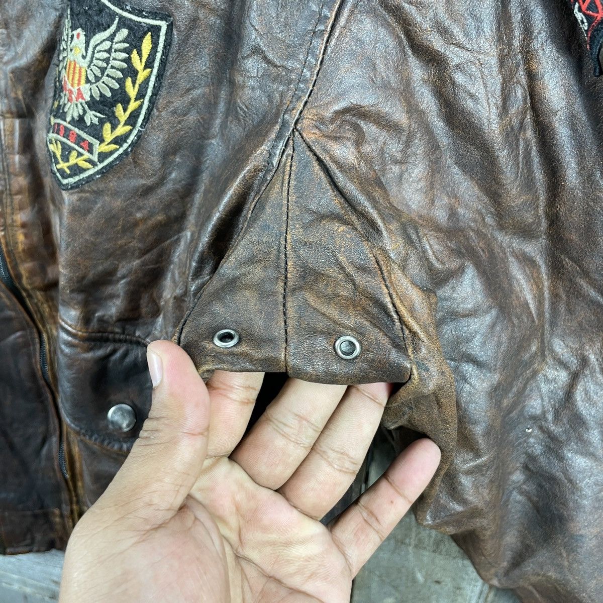 PERSON'S × Vintage Vintage 80s Persons Ranger USA Leather Jacket Size US L / EU 52-54 / 3 - 7 Thumbnail