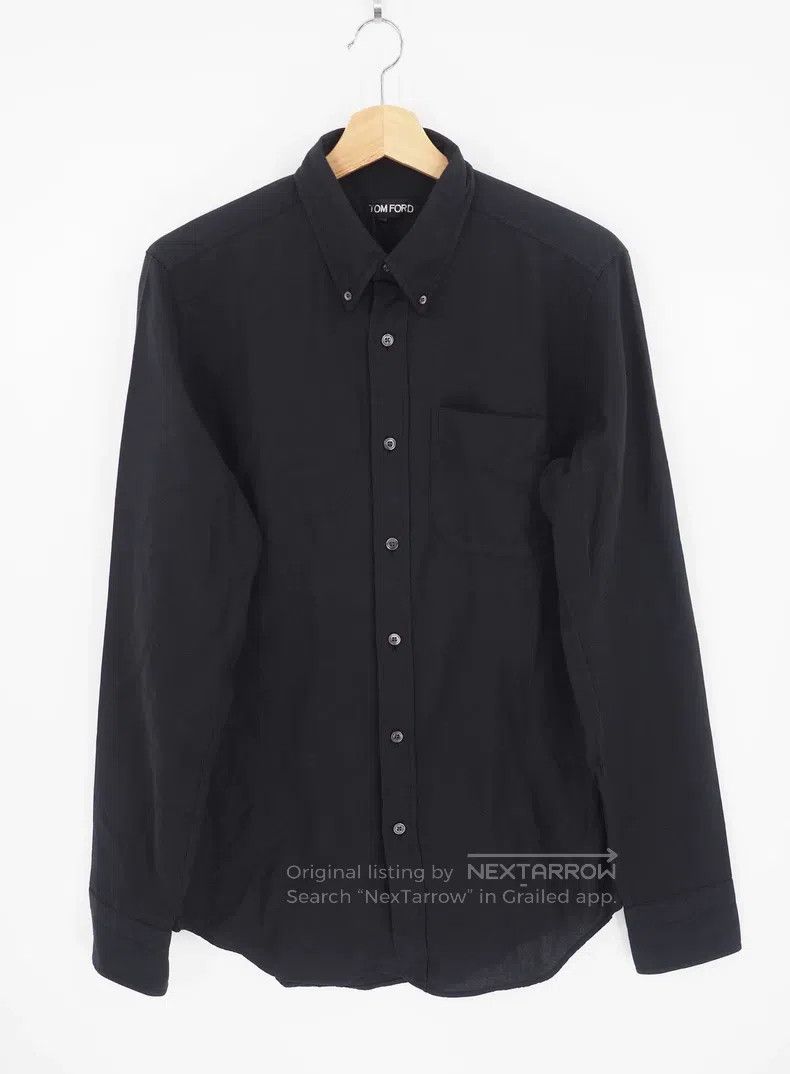 Tom Ford Tom Ford size 39 Black Pocket Shirt Size US S / EU 44-46 / 1 - 1 Thumbnail