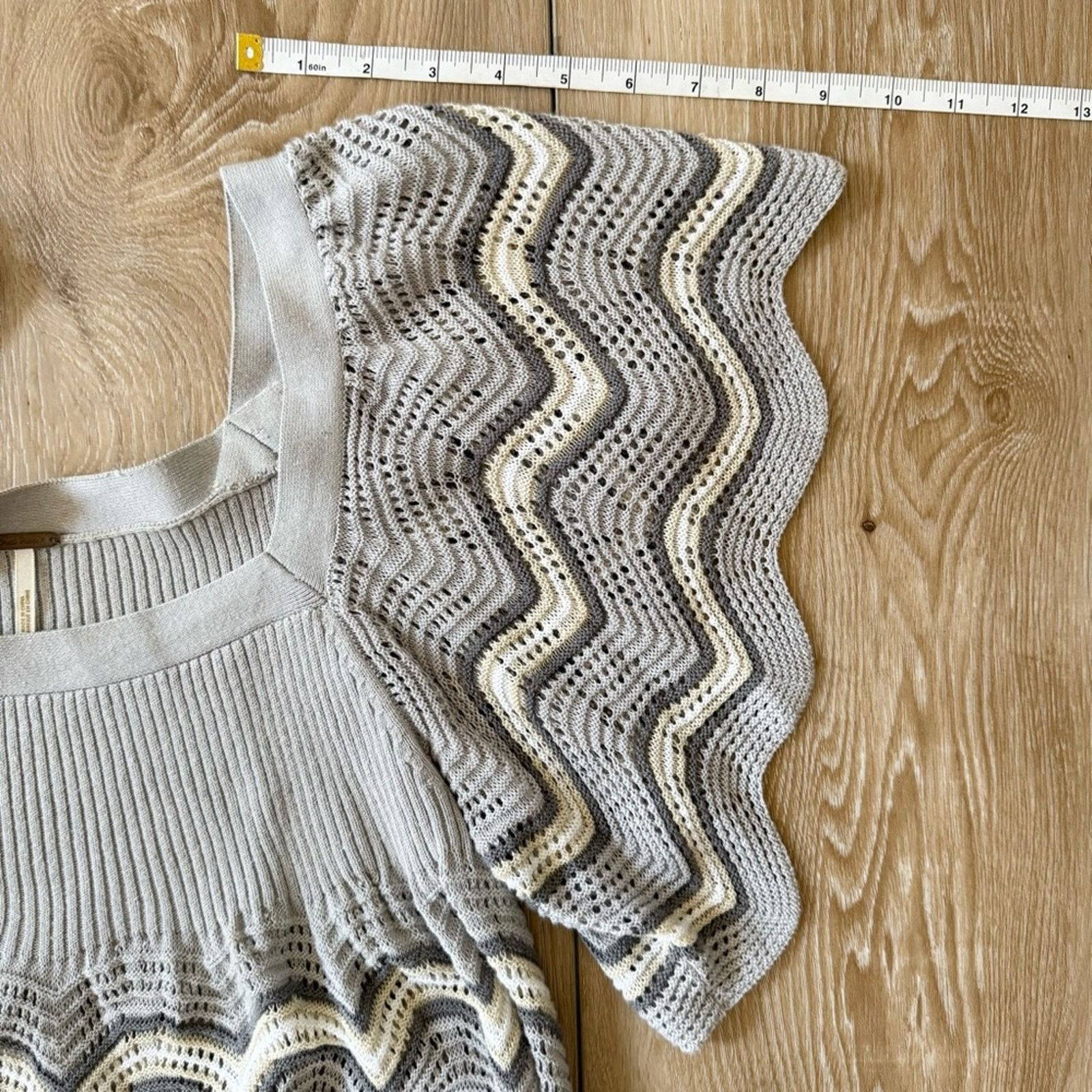Free People Free People Zig Zag Knit Top. Size S / US 4 / IT 40 - 14 Thumbnail