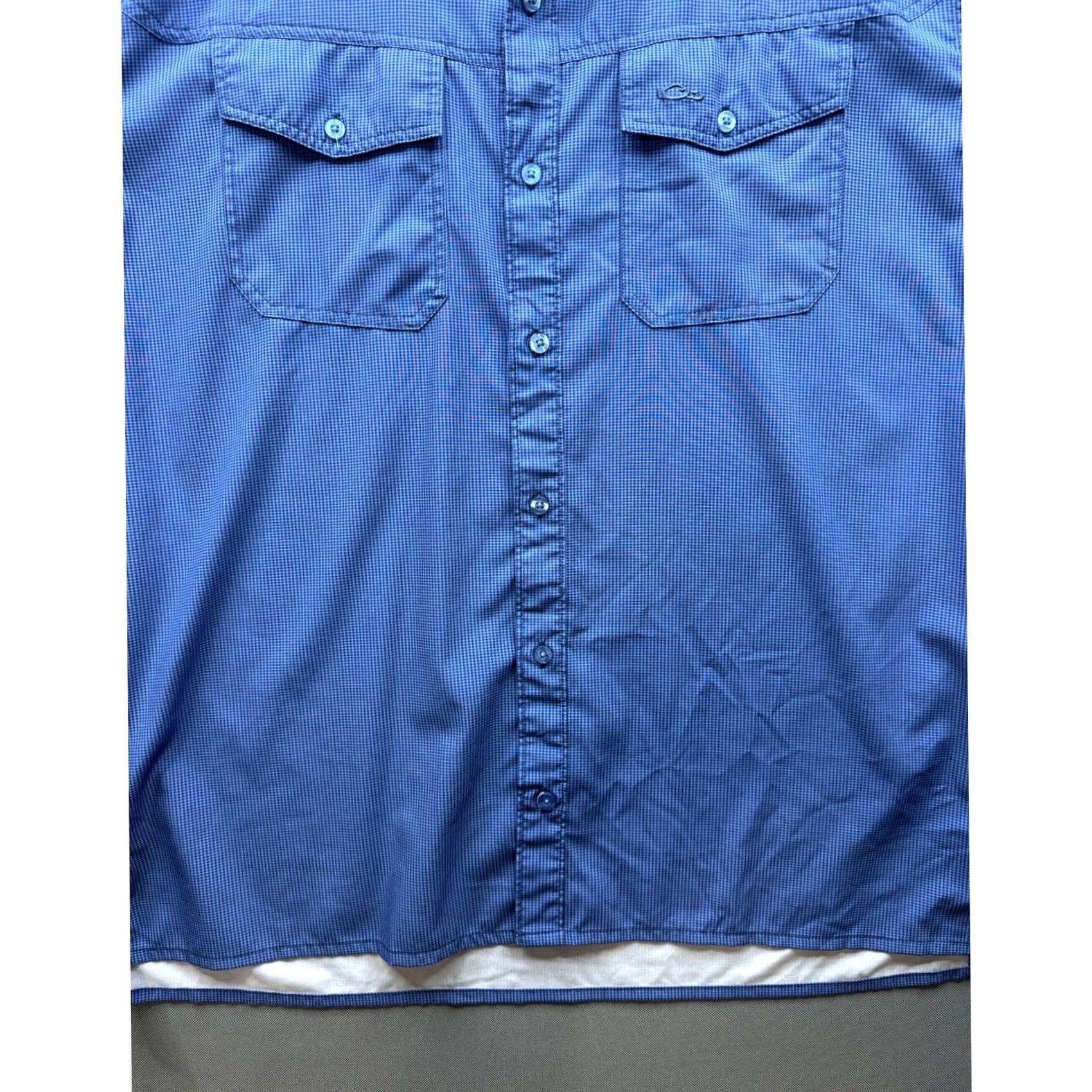 Vintage Drake Clothing Company Blue Gingham Short Sleeve Button Up Shirt Men L Size US L / EU 52-54 / 3 - 2 Thumbnail