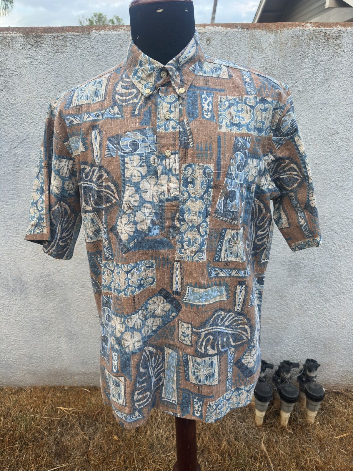 Reyn Spooner PreOwned Reyn Spooner Hawaiian Print Multicolored Men's L Size US L / EU 52-54 / 3 - 1 Thumbnail