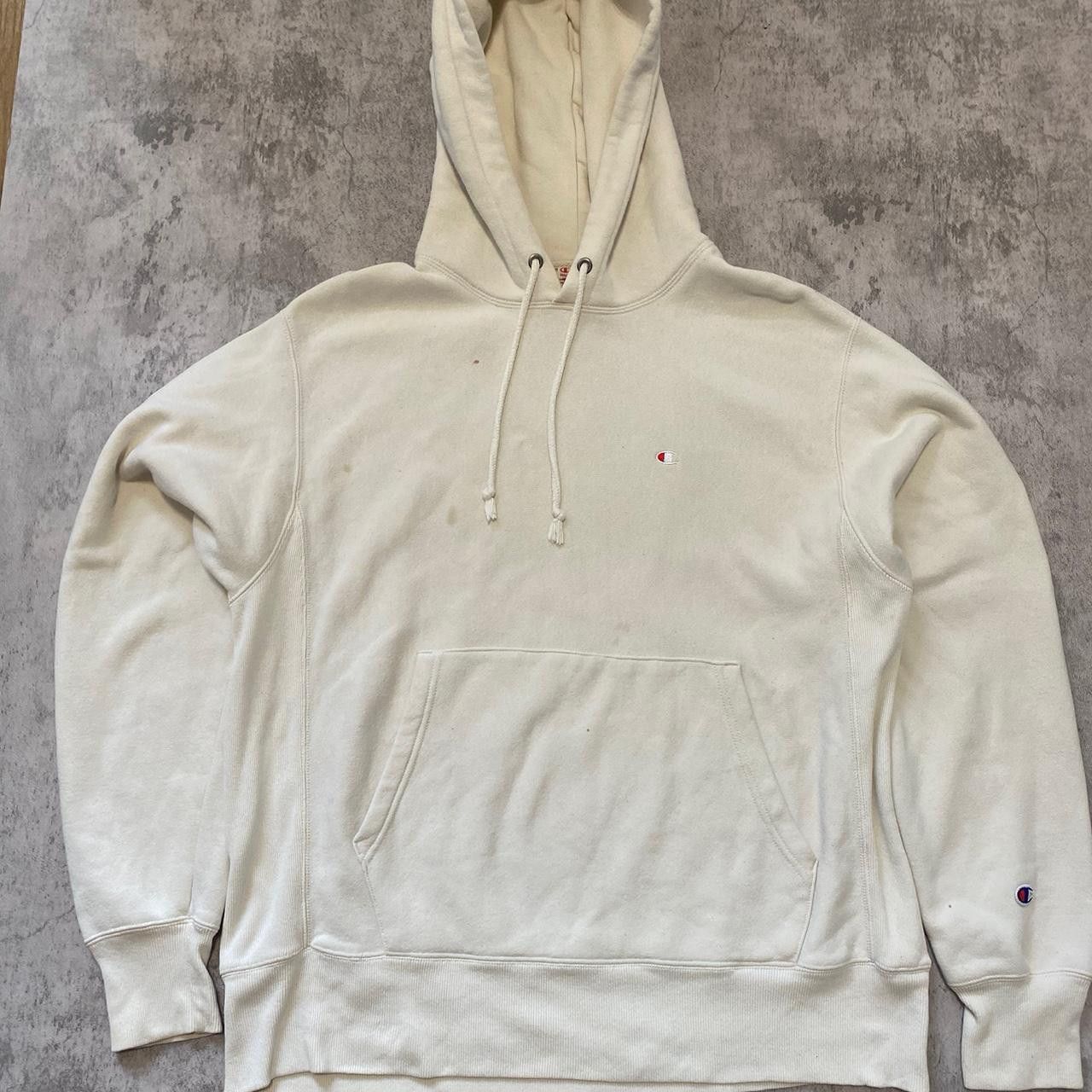 Champion White Champion Reverse Weave hoodie Streetwear Size US M / EU 48-50 / 2 - 1 Thumbnail