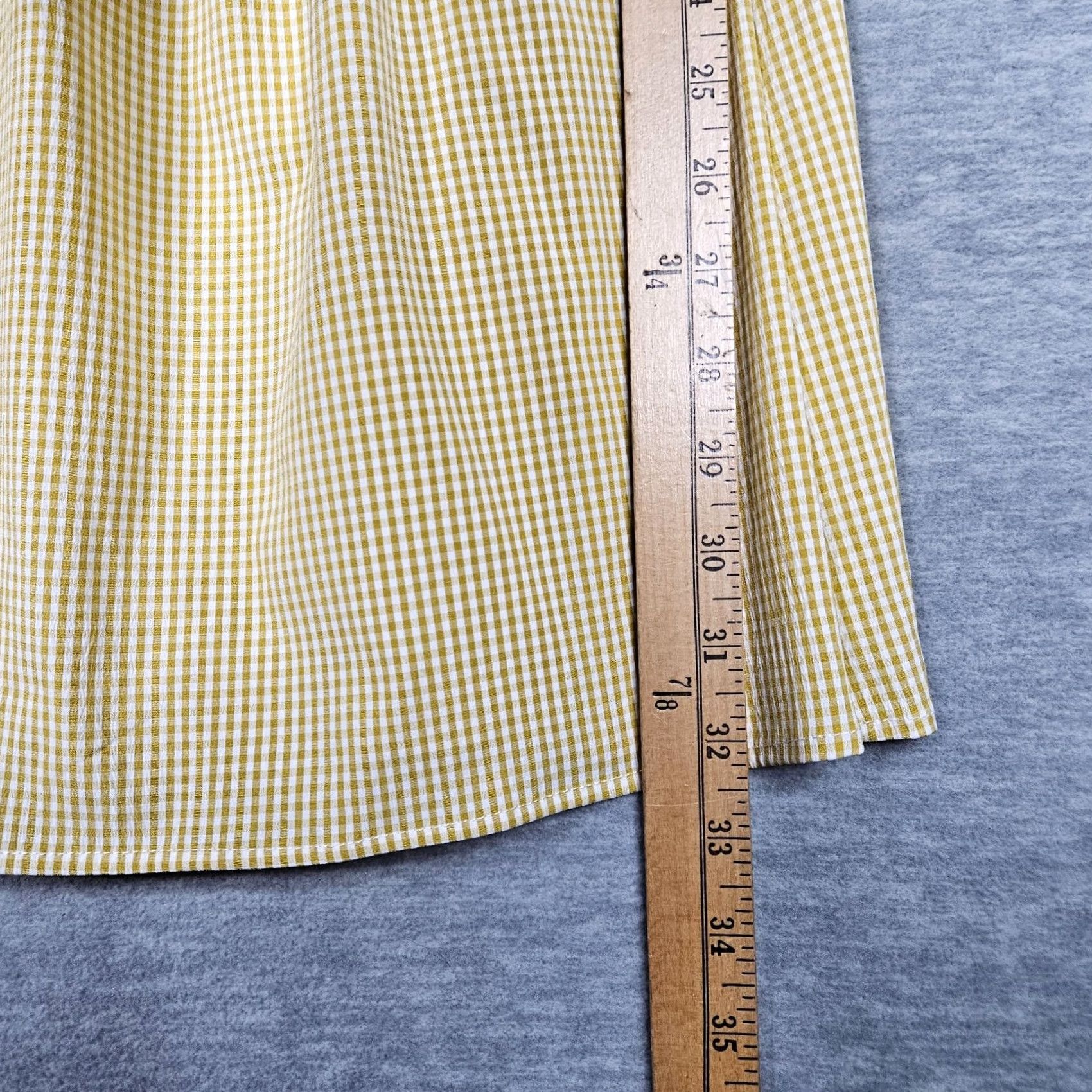 Lulus Lulus Women's Yellow Plaid Off the Shoulder Mini Dress S Dress Size S / US 4 / IT 40 - 7 Thumbnail