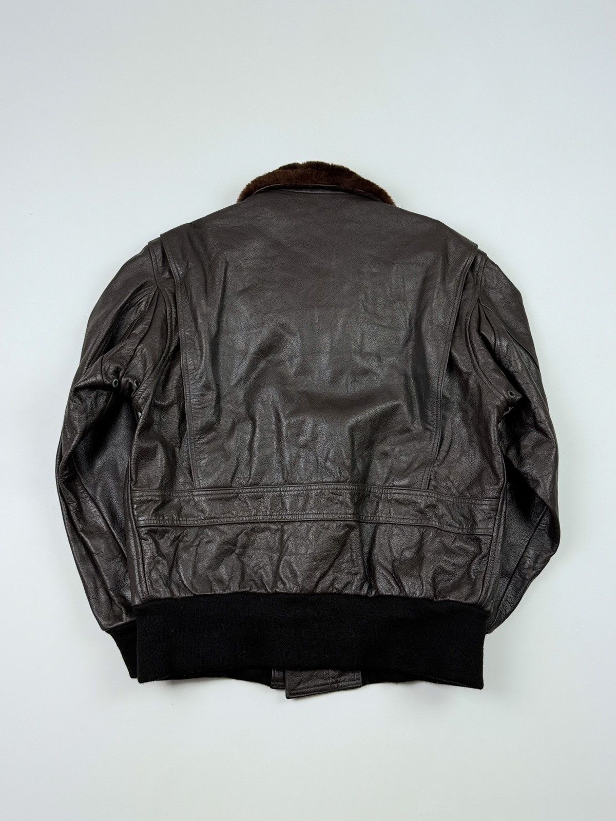Vintage Vintage G.T.H Leathers G1 USN Flight Jacket Size US XL / EU 56 / 4 - 13 Thumbnail